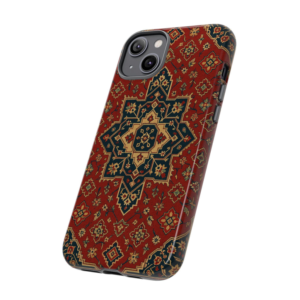 Vintage Rug Phone Case - Tough Cases, Custom Design, Bohemian Aesthetic, Stylish Protection, Unique Gift Ideas