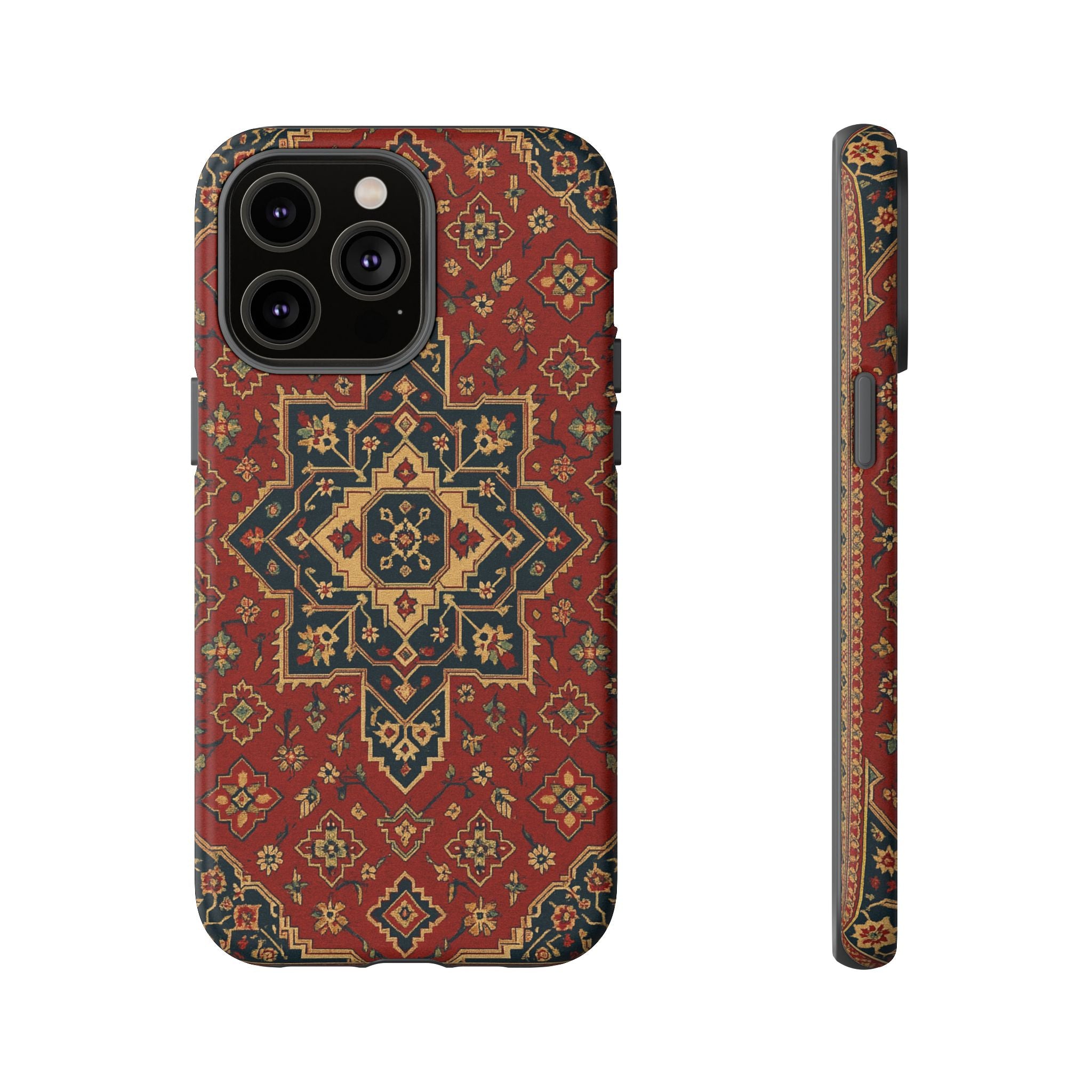 Vintage Rug Phone Case - Tough Cases, Custom Design, Bohemian Aesthetic, Stylish Protection, Unique Gift Ideas