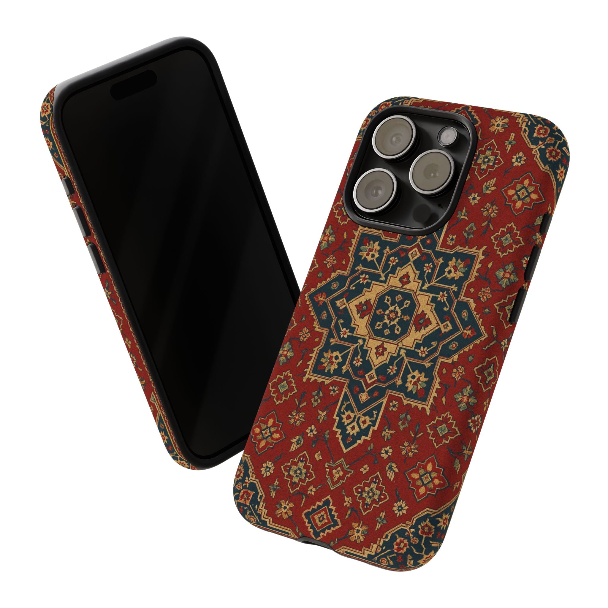Vintage Rug Phone Case - Tough Cases, Custom Design, Bohemian Aesthetic, Stylish Protection, Unique Gift Ideas