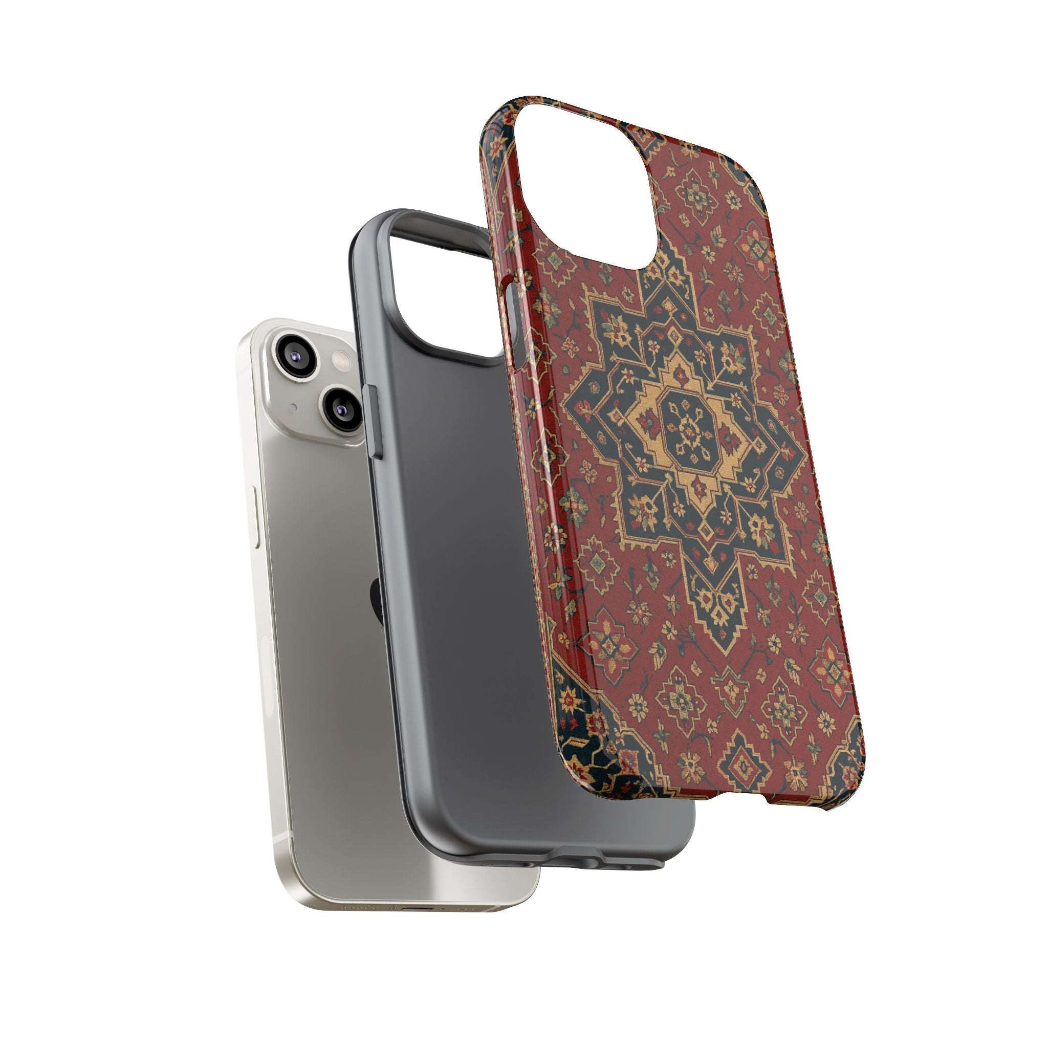 Vintage Rug Phone Case - Tough Cases, Custom Design, Bohemian Aesthetic, Stylish Protection, Unique Gift Ideas