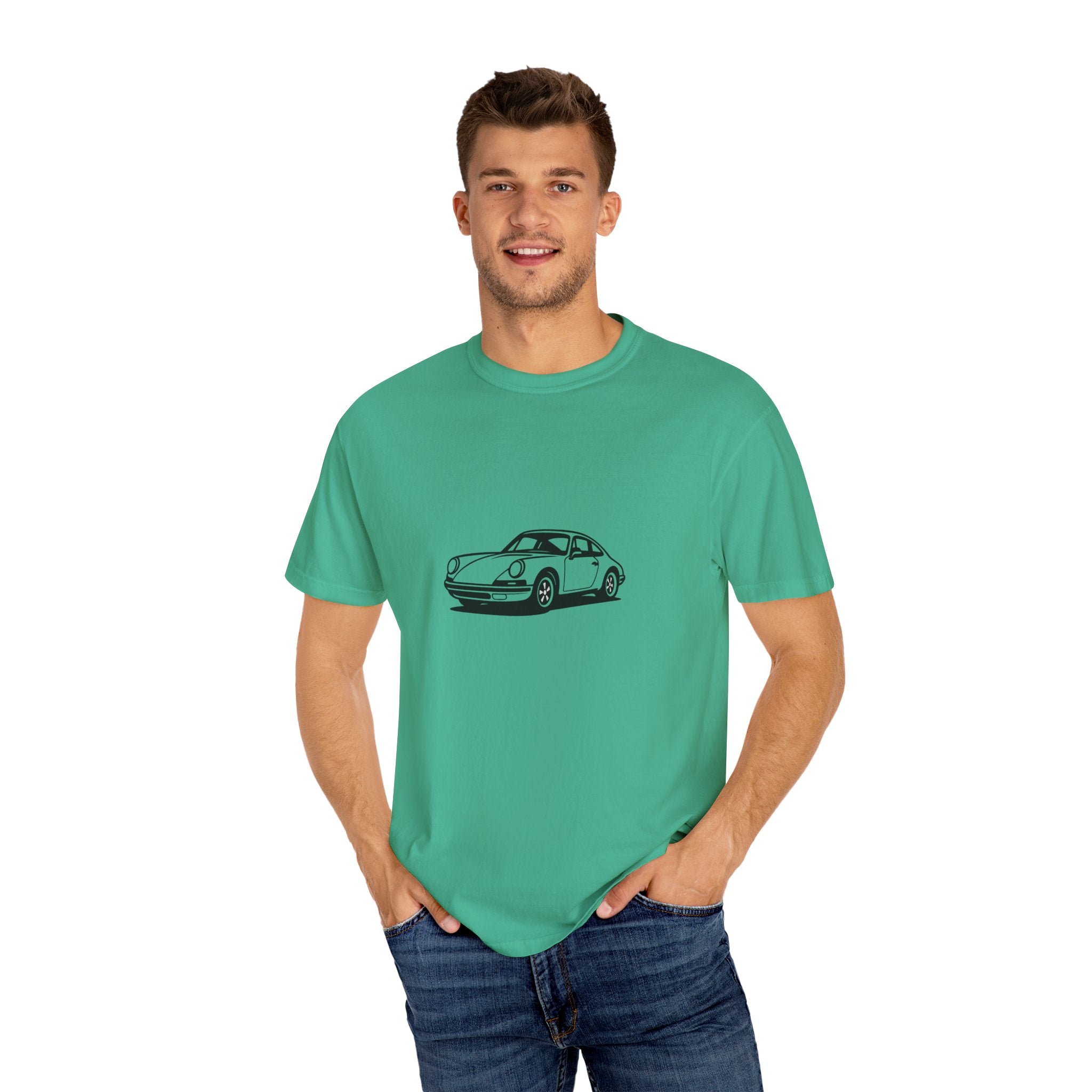 Classic Car T-Shirt, Unisex Vintage Tee, Automotive Gift, Nostalgic Apparel, Gearhead Fashion, Car Enthusiast Outfit, Black Car