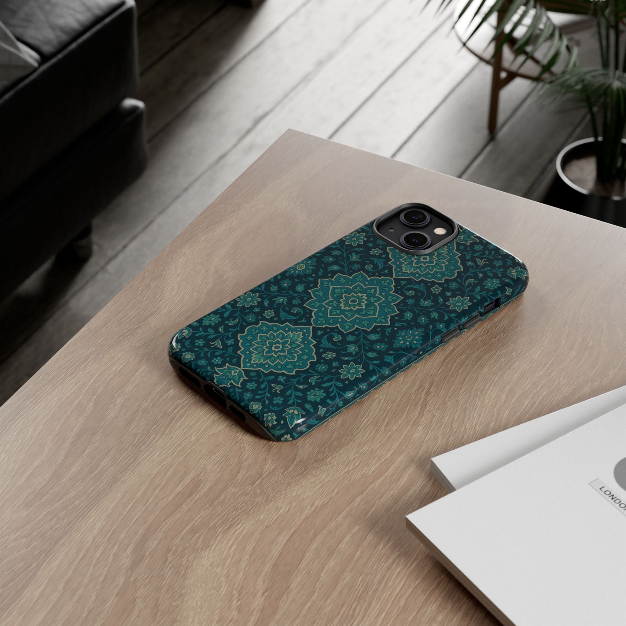 Elegant Floral Phone Case, Tough Cases, Unique Phone Cover, Gift for Her, Phone Accessories, Stylish Protection