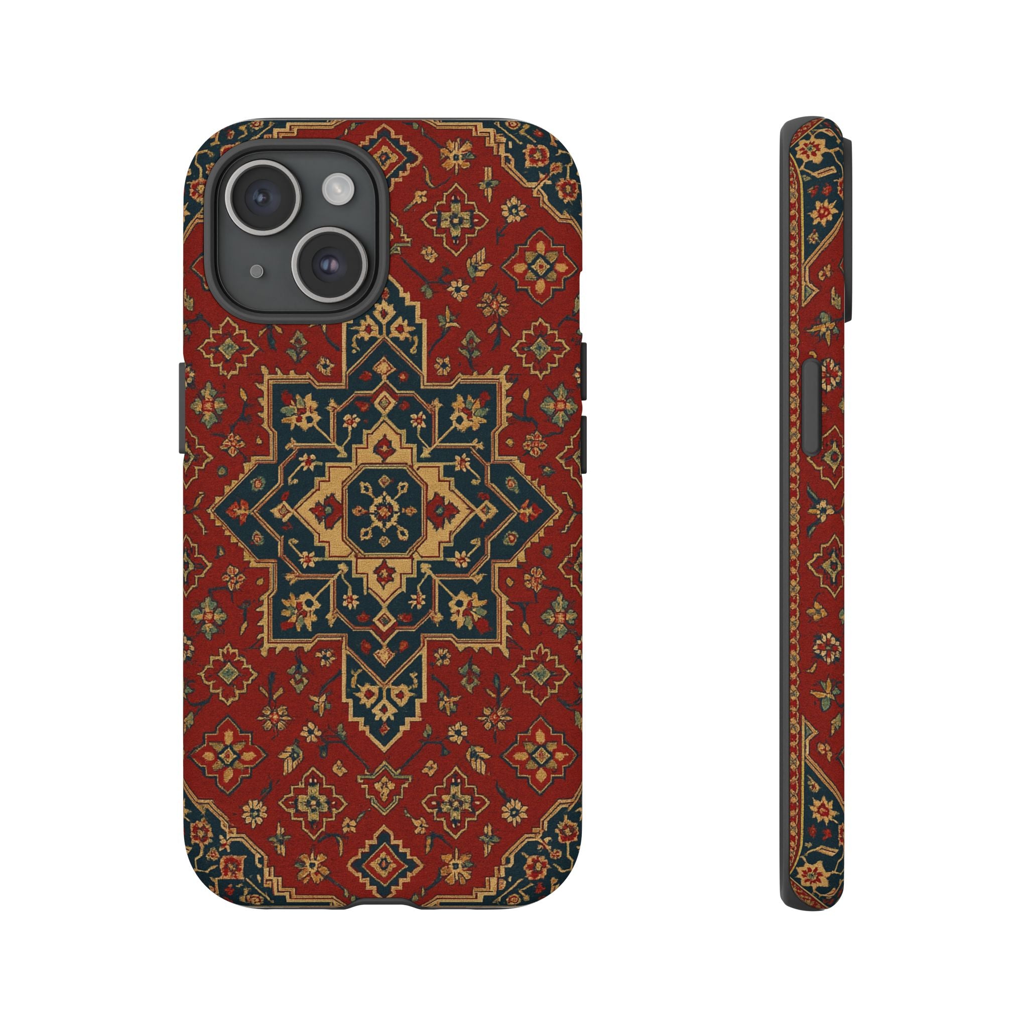 Vintage Rug Phone Case - Tough Cases, Custom Design, Bohemian Aesthetic, Stylish Protection, Unique Gift Ideas