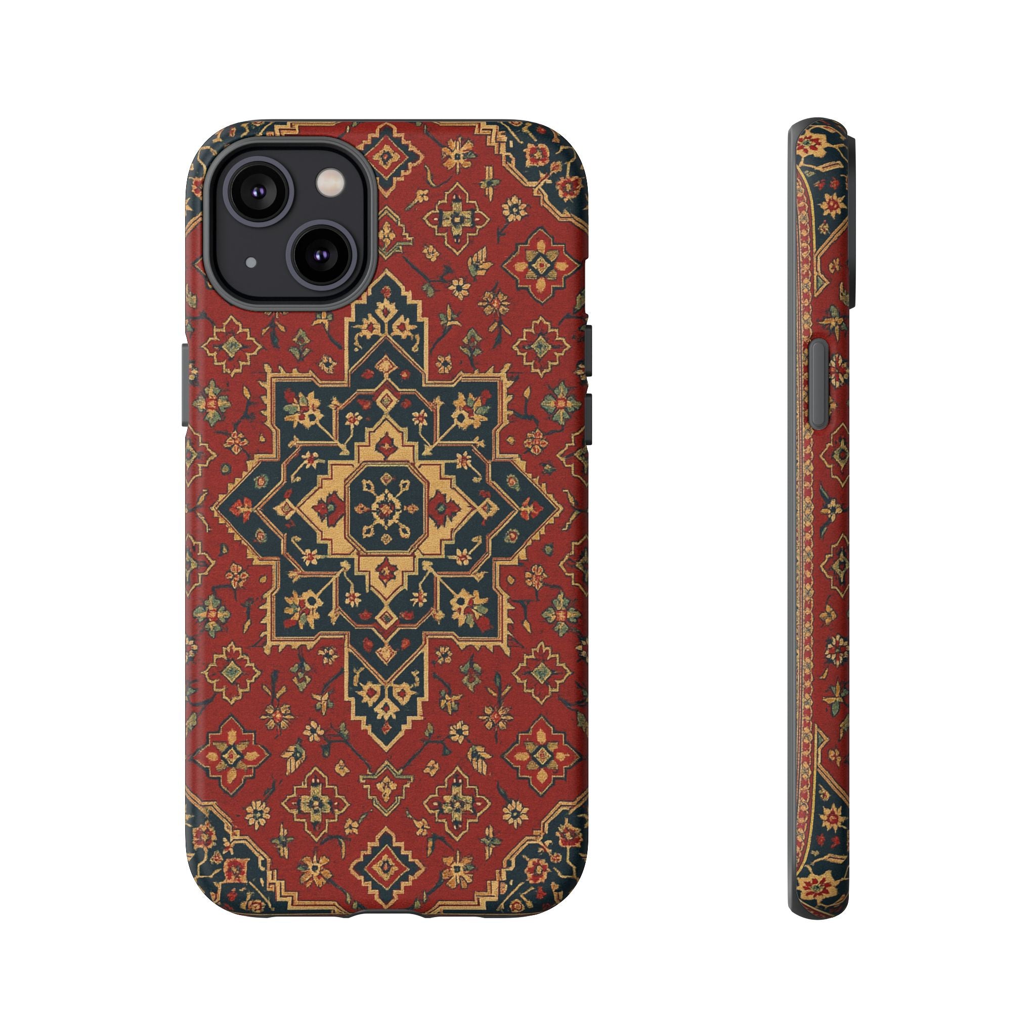 Vintage Rug Phone Case - Tough Cases, Custom Design, Bohemian Aesthetic, Stylish Protection, Unique Gift Ideas