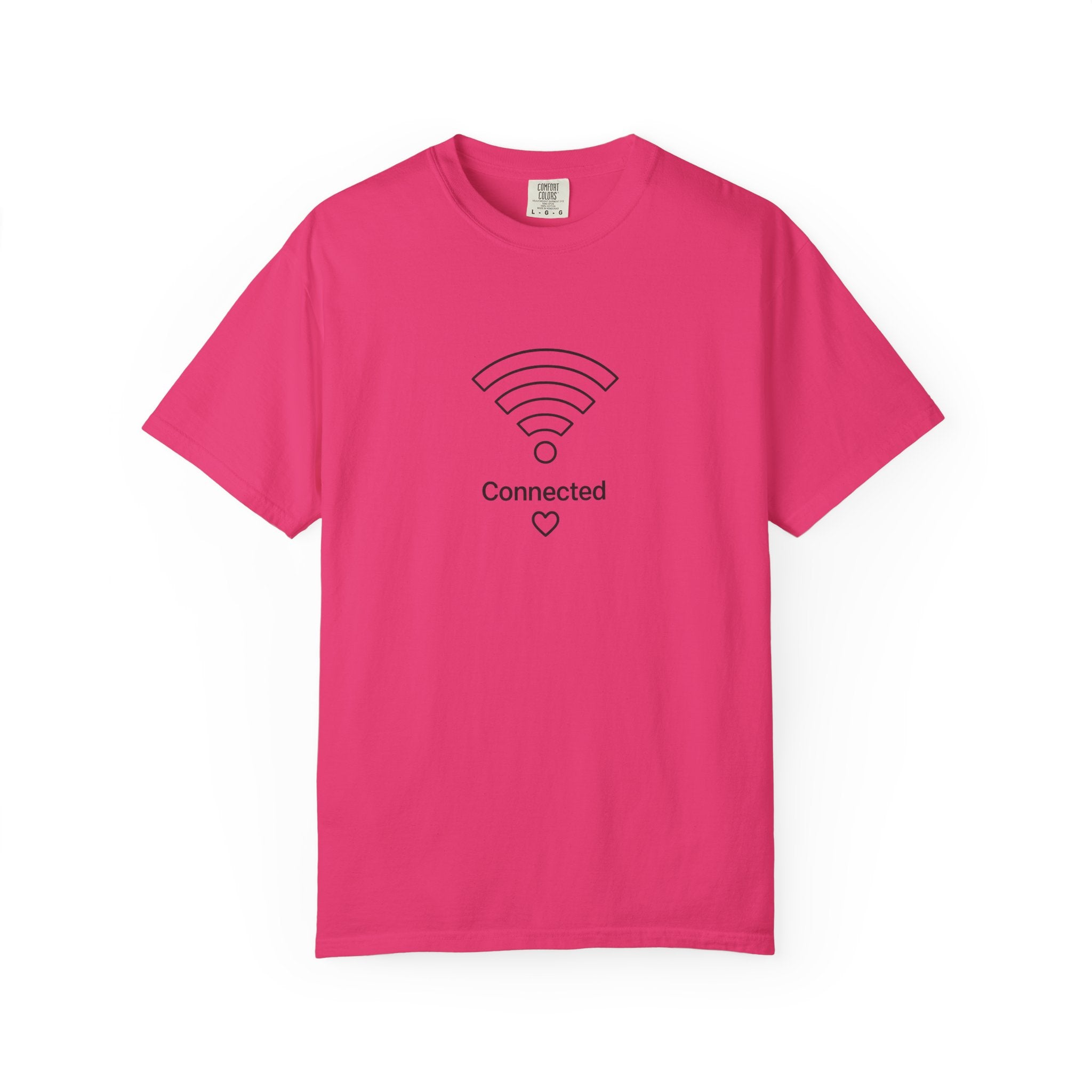 Couple Tee, Wifi, Connected, Unisex Garment-Dyed T-shirt