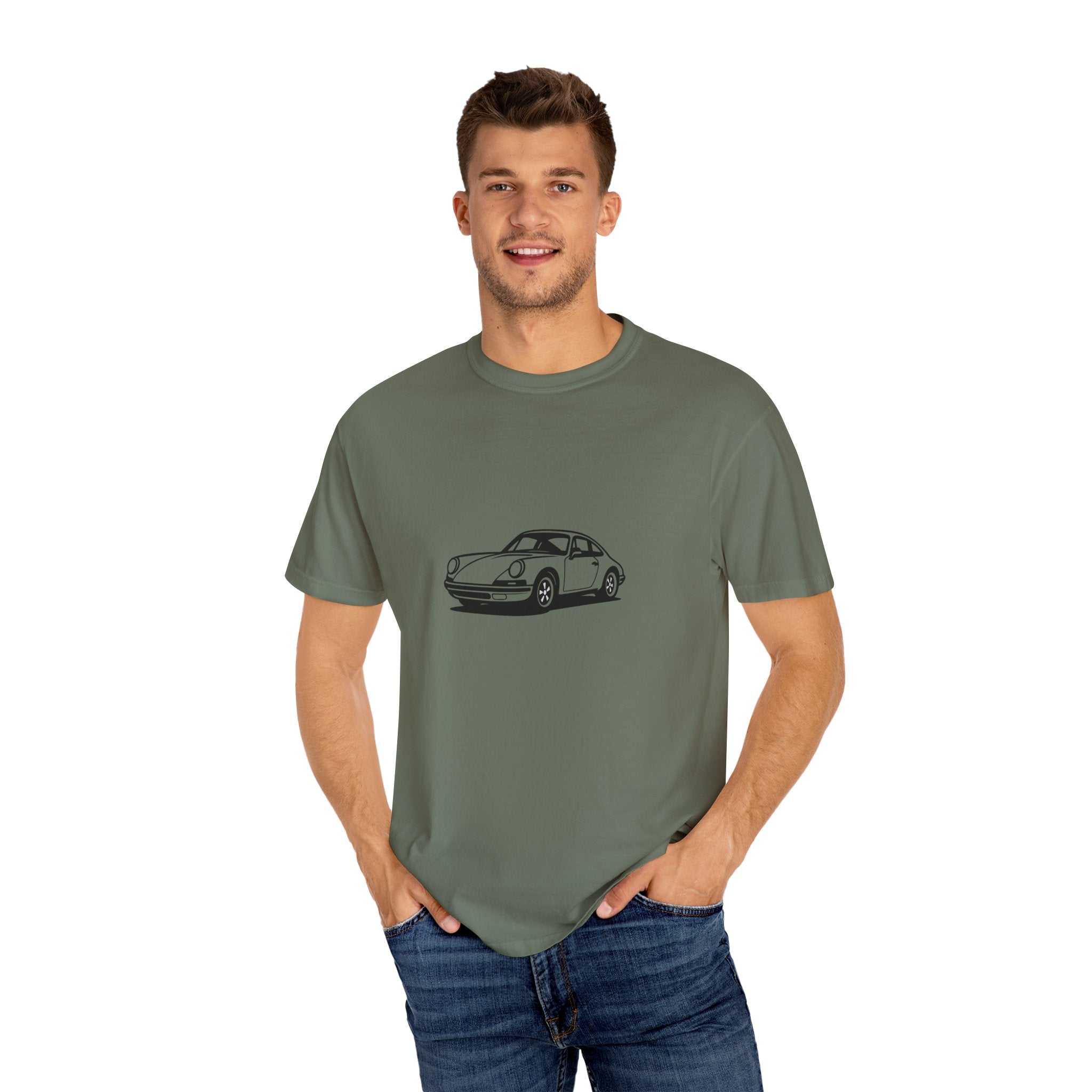 Classic Car T-Shirt, Unisex Vintage Tee, Automotive Gift, Nostalgic Apparel, Gearhead Fashion, Car Enthusiast Outfit, Black Car