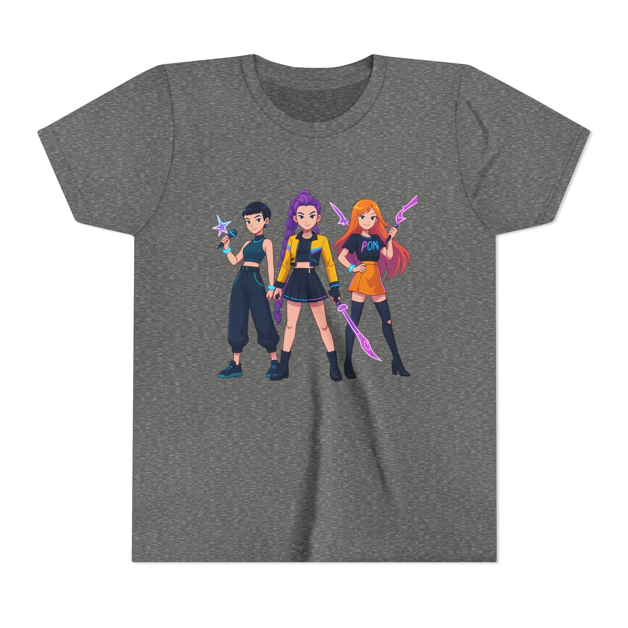 Youth Short Sleeve Tee Featuring Bold Character Design, Trendy Kids Shirt, Playful Summer Wear, Casual Gamer Apparel, Gift for Young [...]