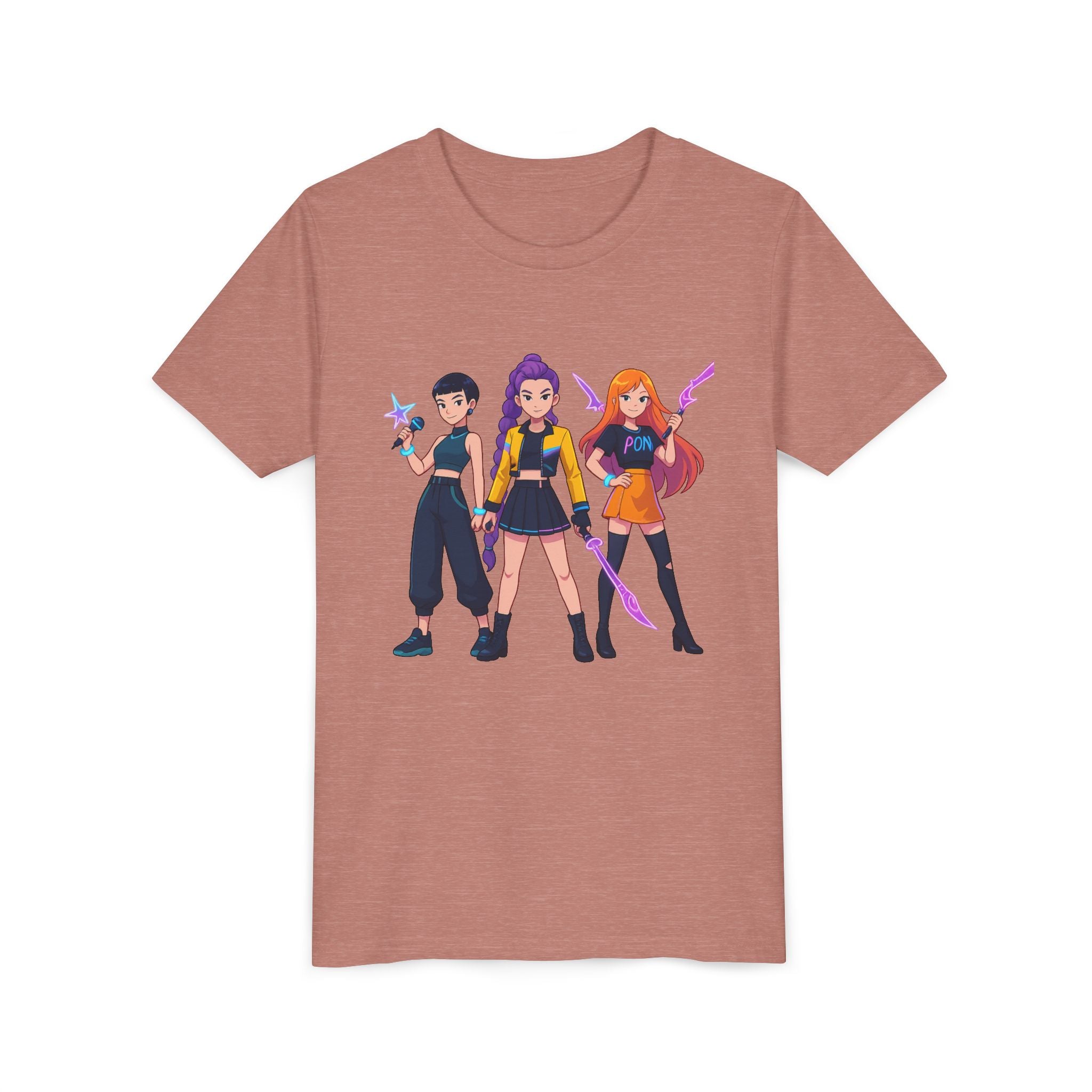 Youth Short Sleeve Tee Featuring Bold Character Design, Trendy Kids Shirt, Playful Summer Wear, Casual Gamer Apparel, Gift for Young [...]