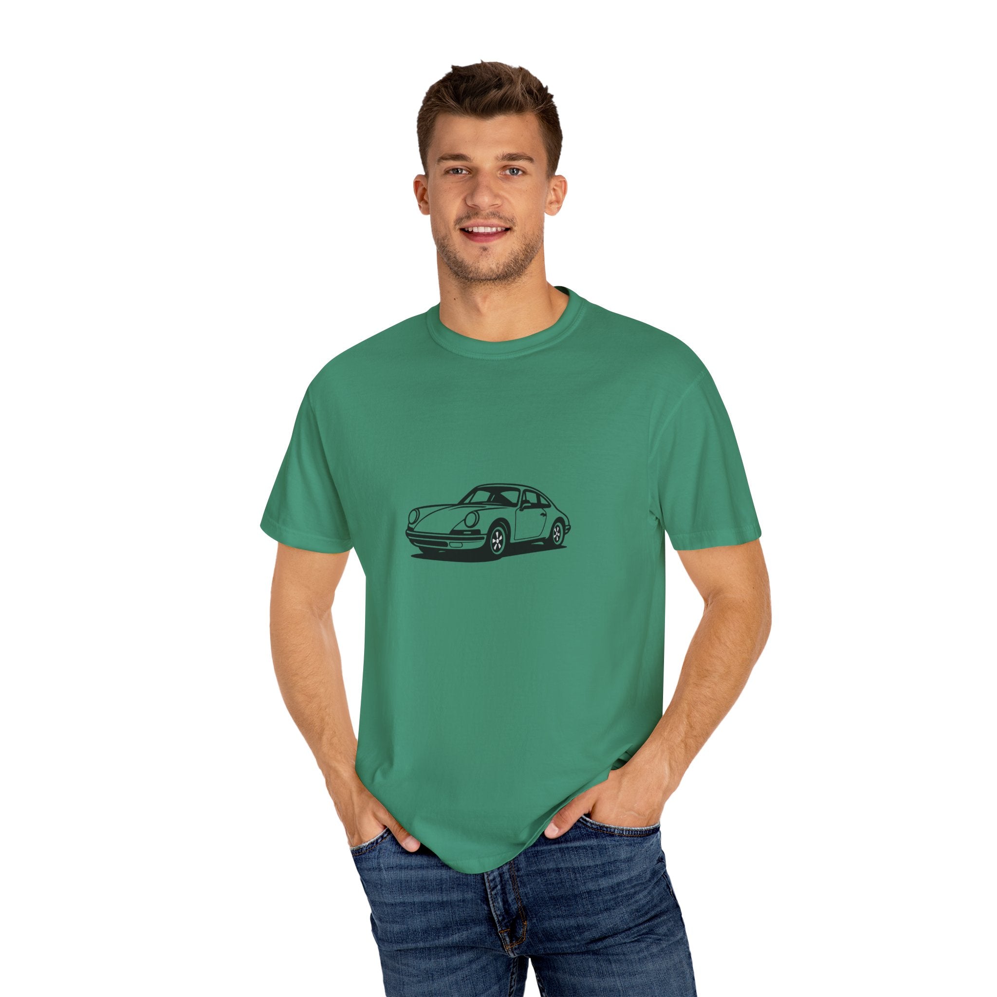 Classic Car T-Shirt, Unisex Vintage Tee, Automotive Gift, Nostalgic Apparel, Gearhead Fashion, Car Enthusiast Outfit, Black Car