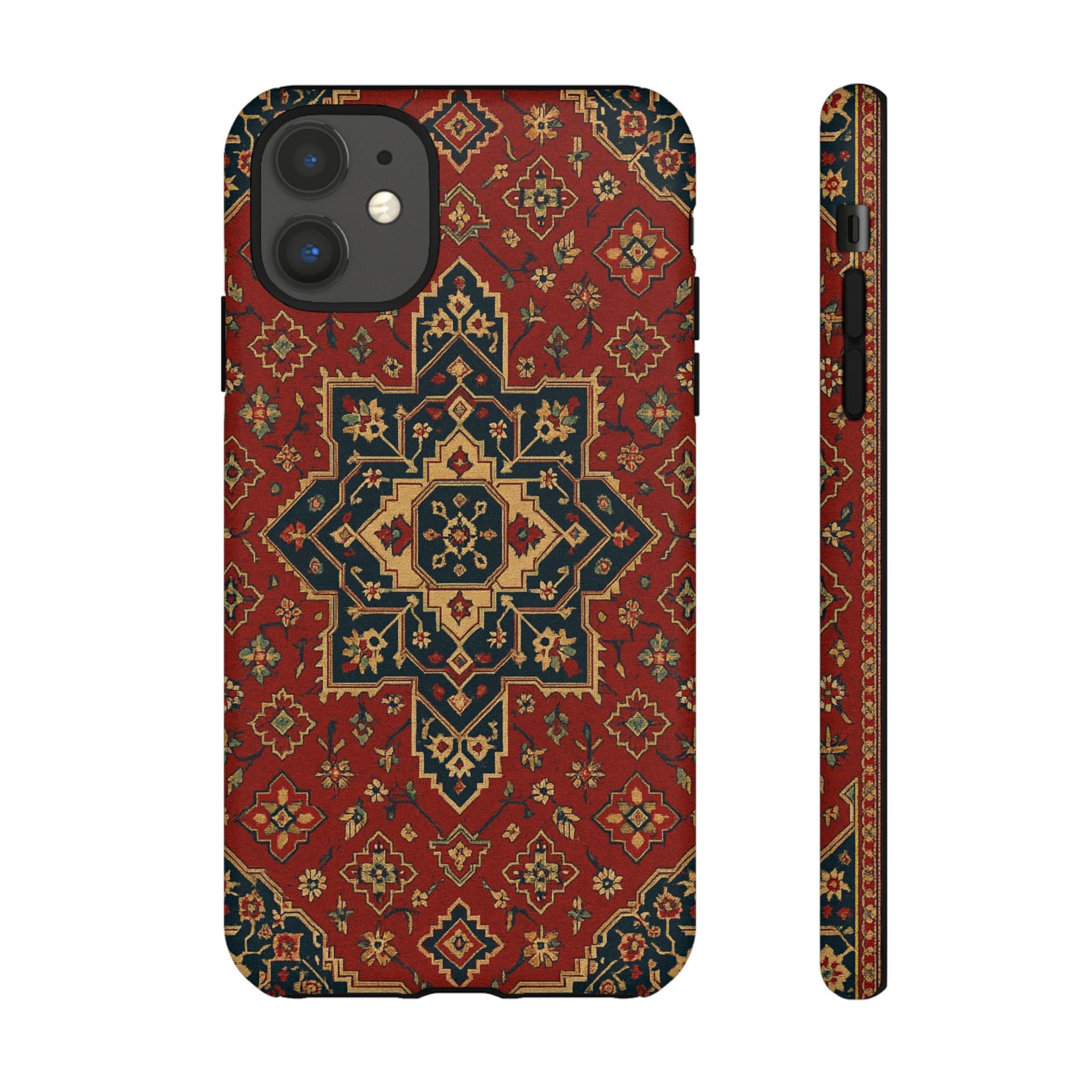 Vintage Rug Phone Case - Tough Cases, Custom Design, Bohemian Aesthetic, Stylish Protection, Unique Gift Ideas