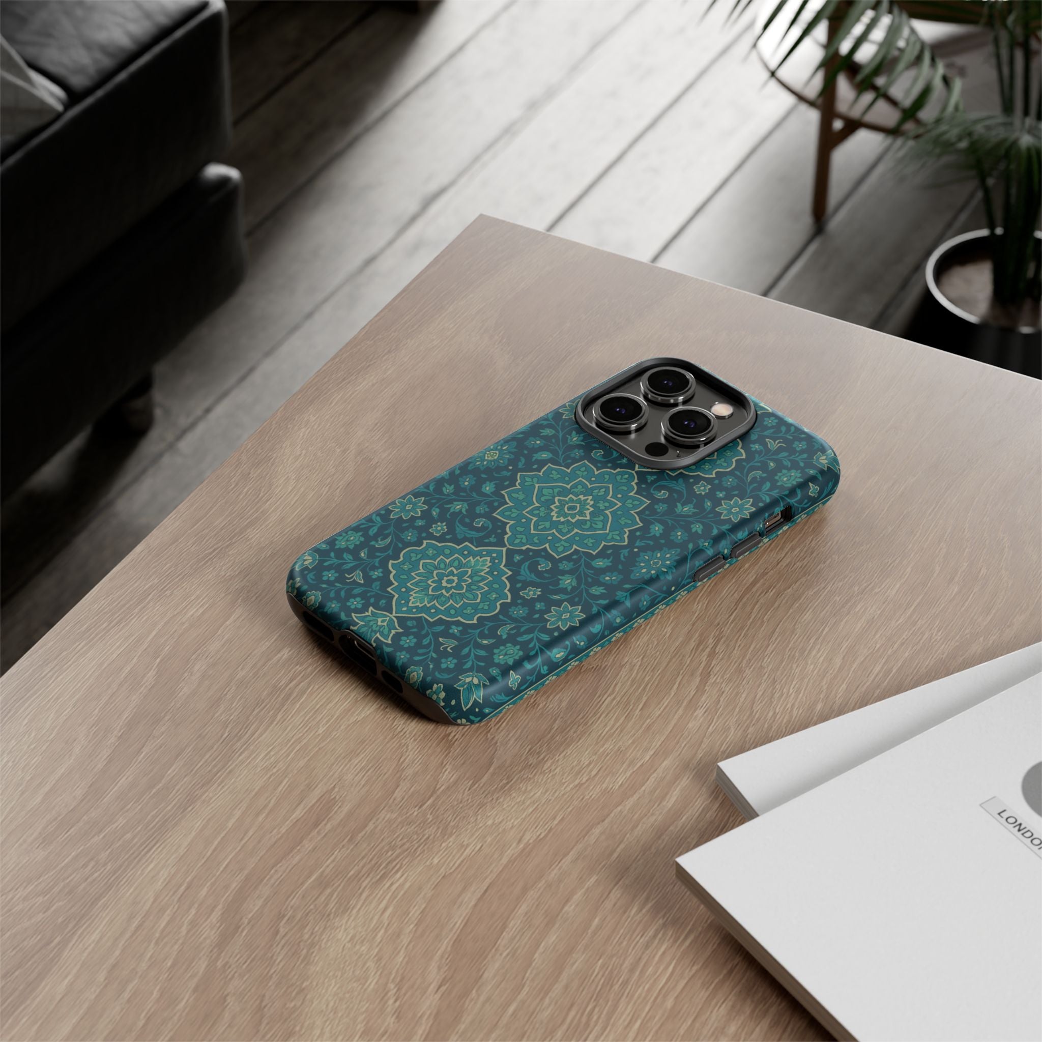 Elegant Floral Phone Case, Tough Cases, Unique Phone Cover, Gift for Her, Phone Accessories, Stylish Protection