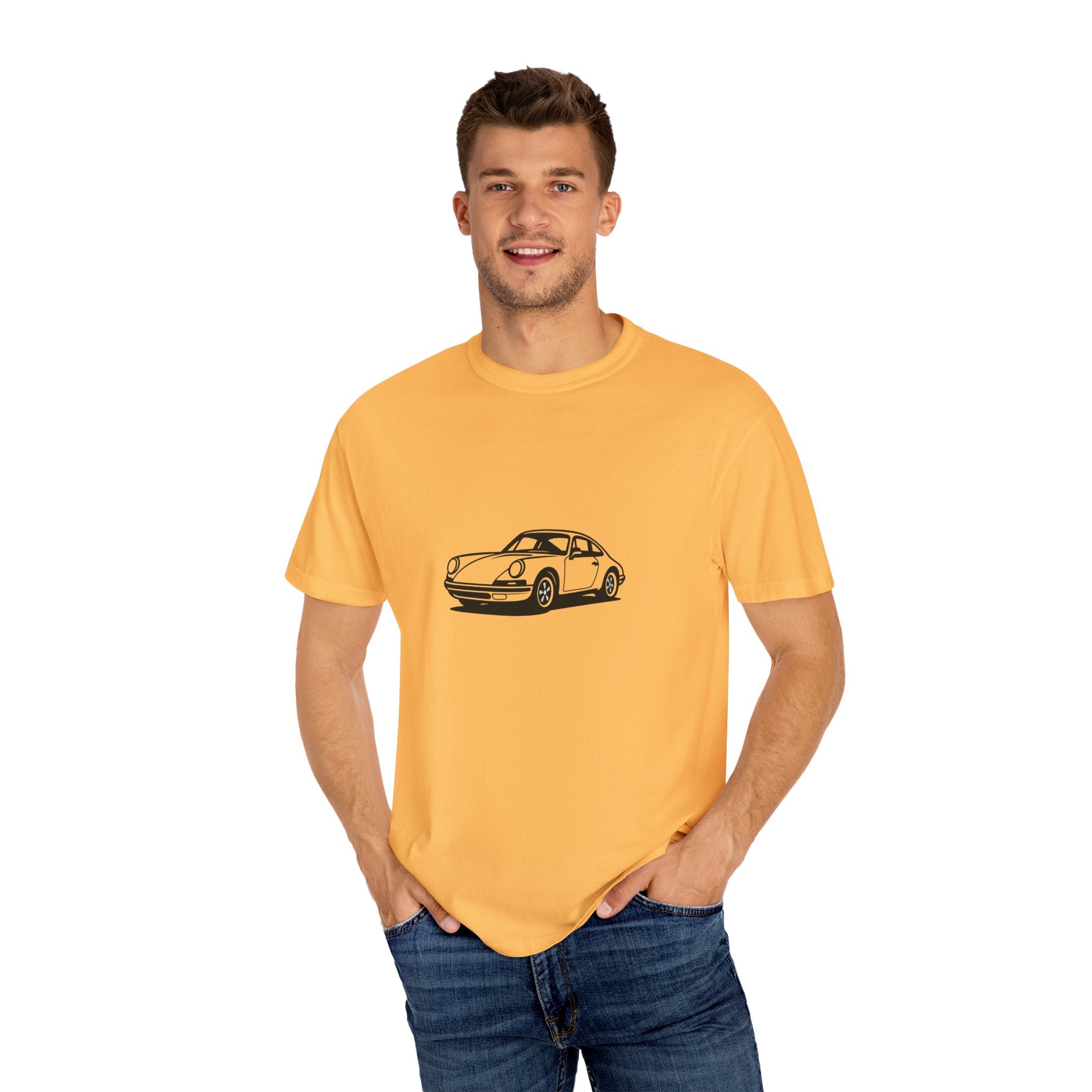 Classic Car T-Shirt, Unisex Vintage Tee, Automotive Gift, Nostalgic Apparel, Gearhead Fashion, Car Enthusiast Outfit, Black Car