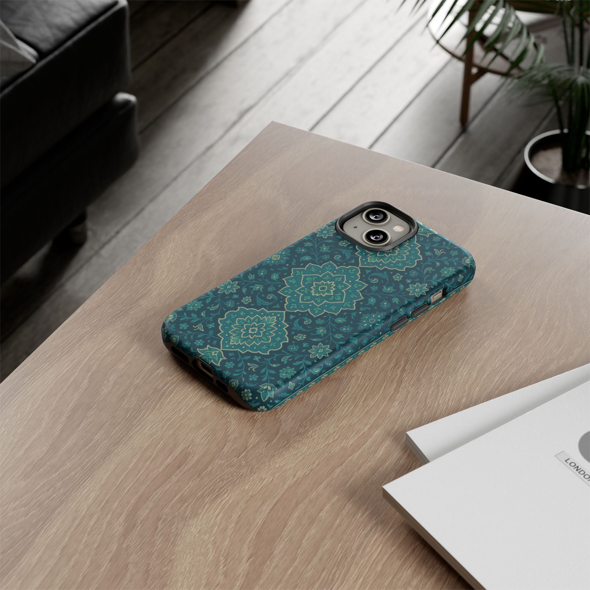Elegant Floral Phone Case, Tough Cases, Unique Phone Cover, Gift for Her, Phone Accessories, Stylish Protection