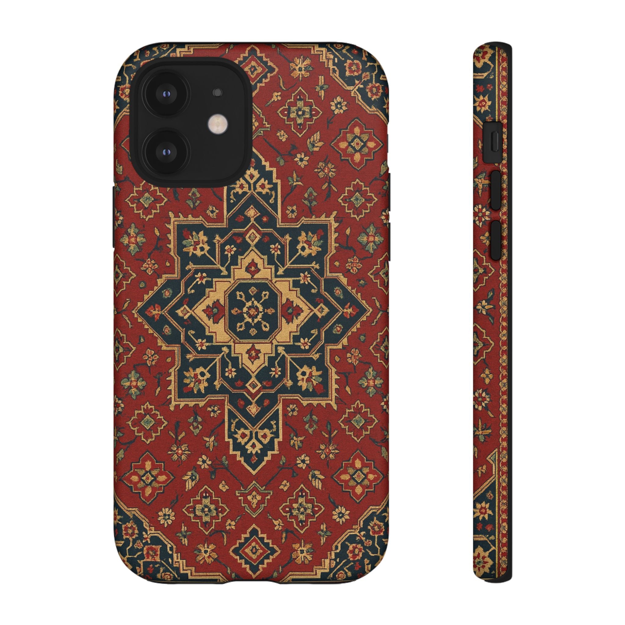Vintage Rug Phone Case - Tough Cases, Custom Design, Bohemian Aesthetic, Stylish Protection, Unique Gift Ideas