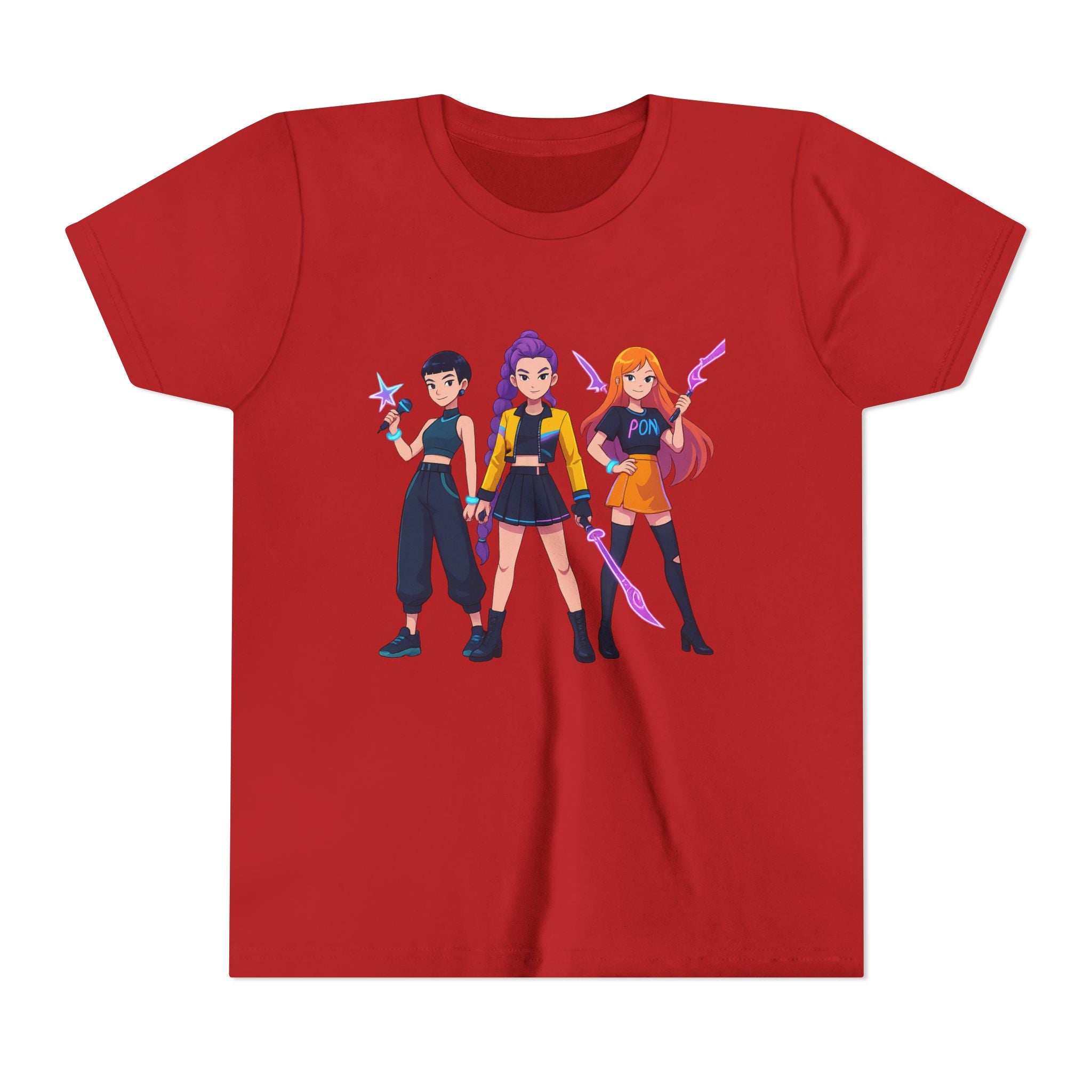 Youth Short Sleeve Tee Featuring Bold Character Design, Trendy Kids Shirt, Playful Summer Wear, Casual Gamer Apparel, Gift for Young [...]
