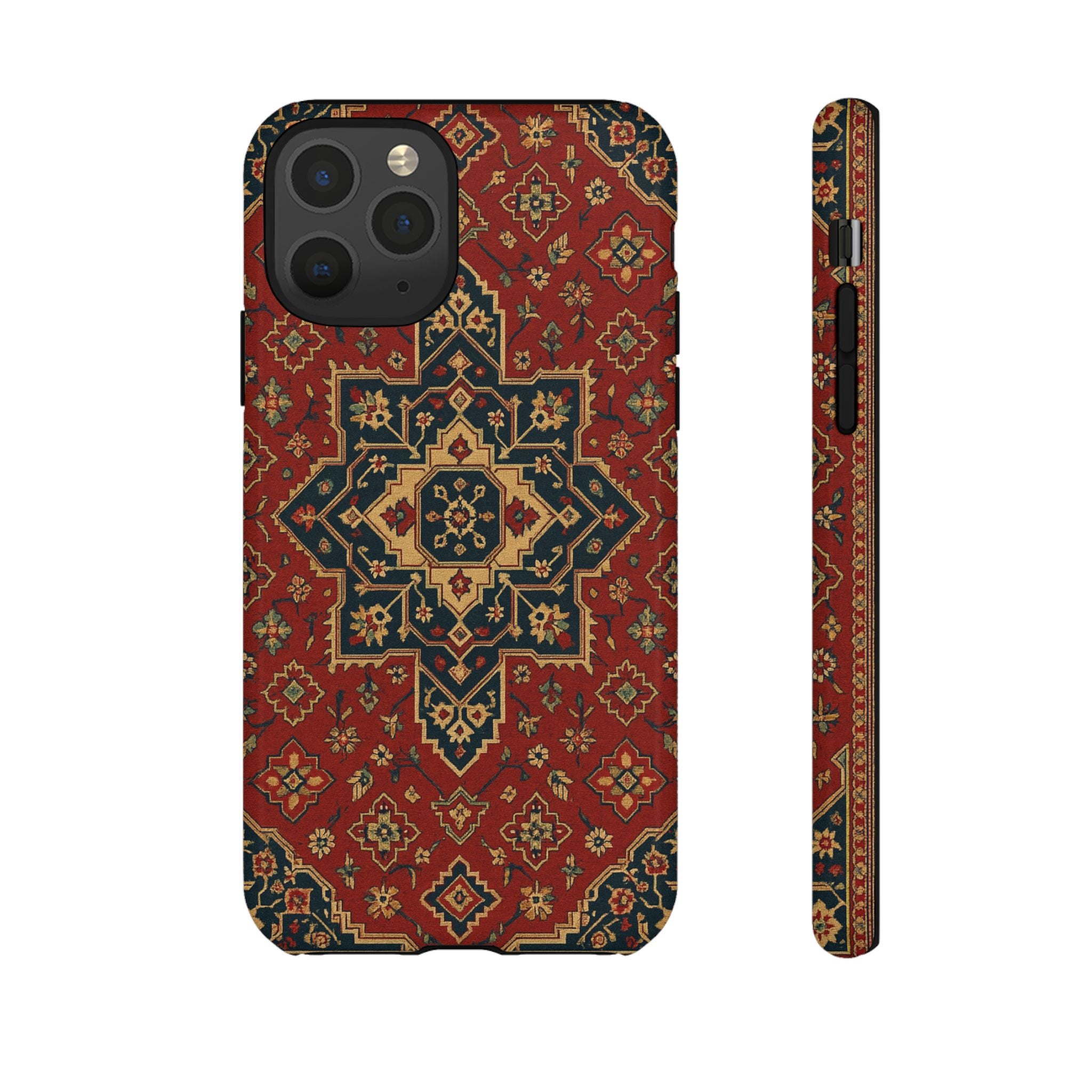 Vintage Rug Phone Case - Tough Cases, Custom Design, Bohemian Aesthetic, Stylish Protection, Unique Gift Ideas