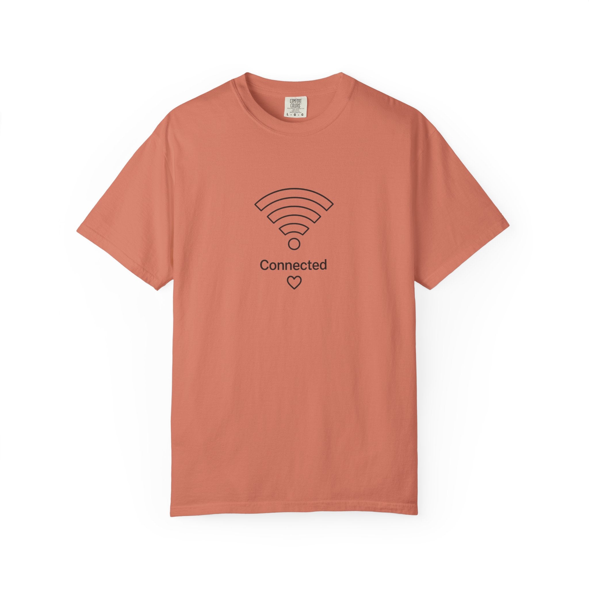 Couple Tee, Wifi, Connected, Unisex Garment-Dyed T-shirt