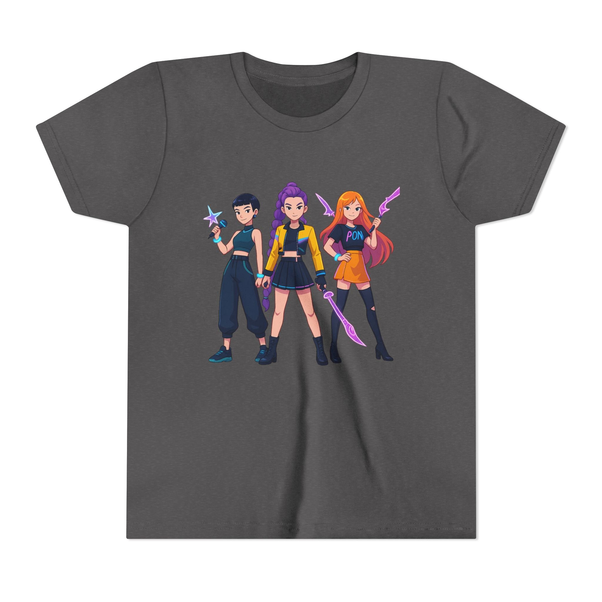 Youth Short Sleeve Tee Featuring Bold Character Design, Trendy Kids Shirt, Playful Summer Wear, Casual Gamer Apparel, Gift for Young [...]