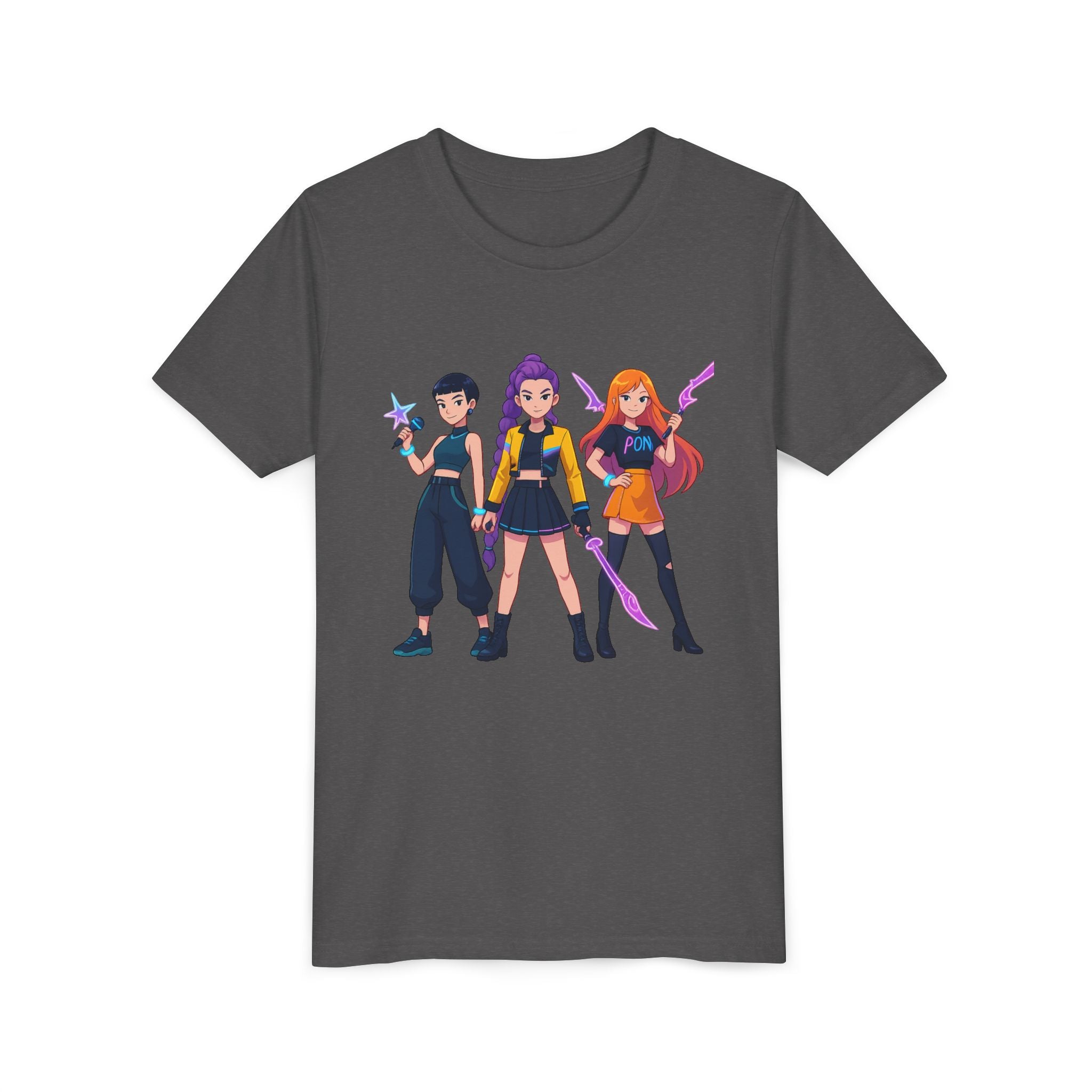 Youth Short Sleeve Tee Featuring Bold Character Design, Trendy Kids Shirt, Playful Summer Wear, Casual Gamer Apparel, Gift for Young [...]