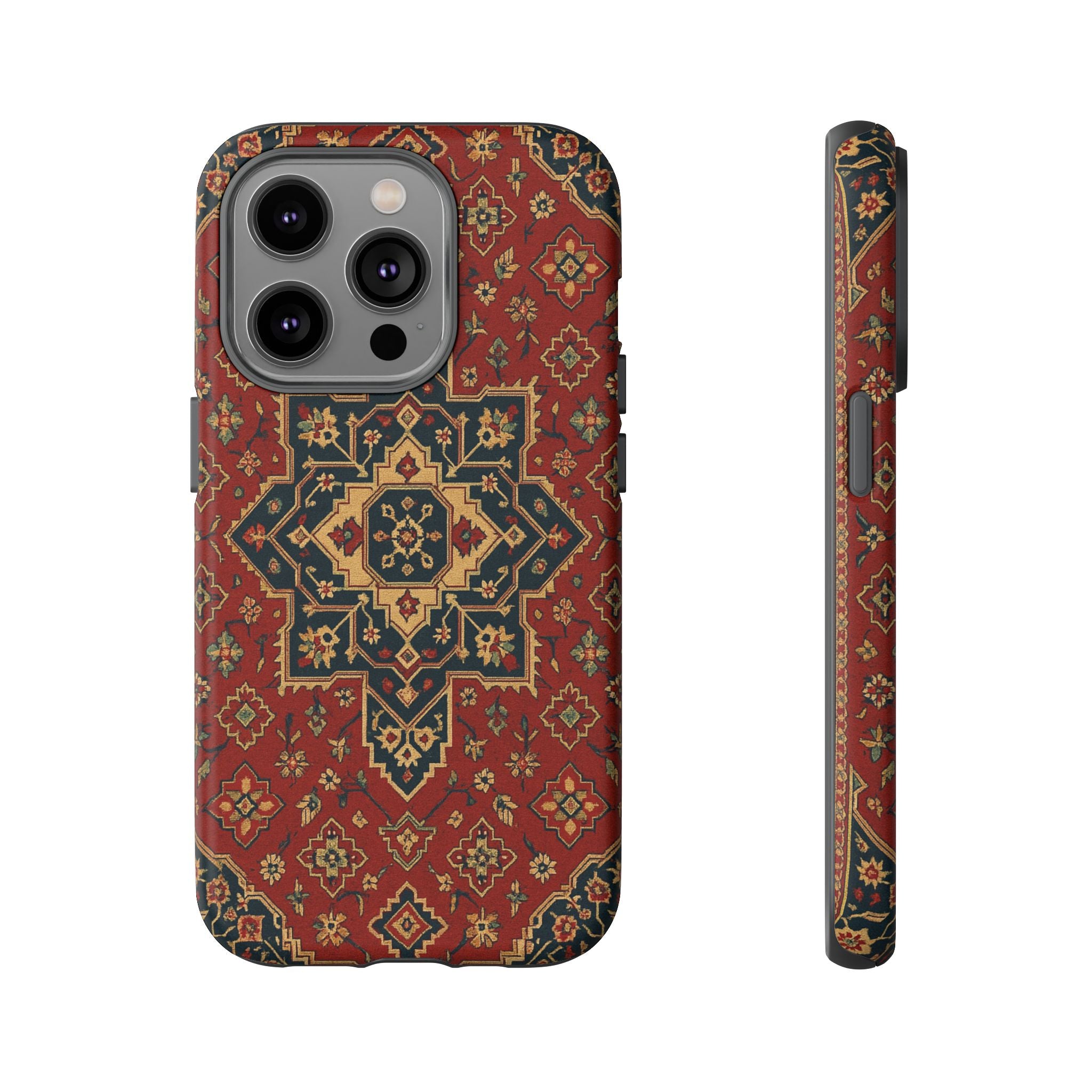 Vintage Rug Phone Case - Tough Cases, Custom Design, Bohemian Aesthetic, Stylish Protection, Unique Gift Ideas