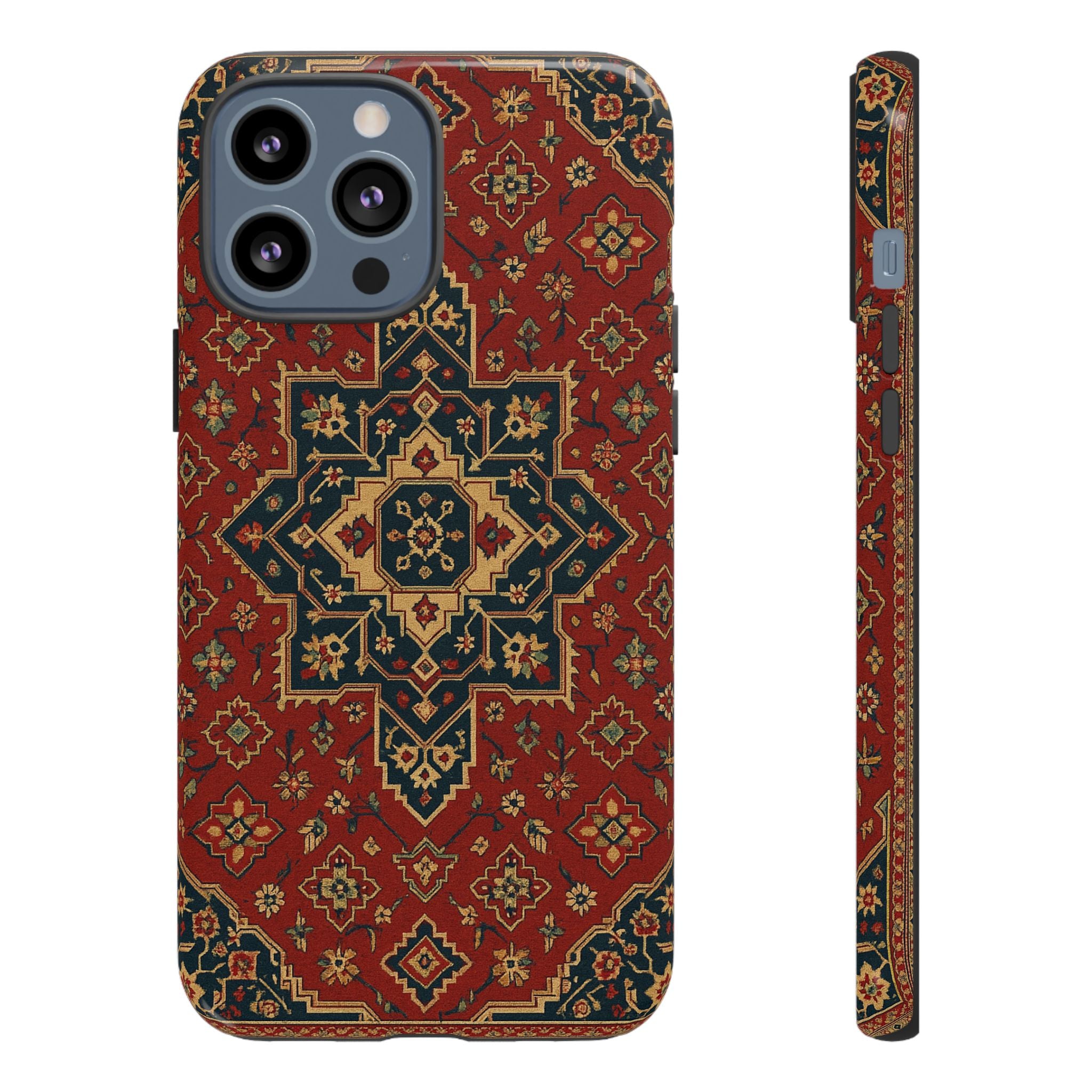 Vintage Rug Phone Case - Tough Cases, Custom Design, Bohemian Aesthetic, Stylish Protection, Unique Gift Ideas