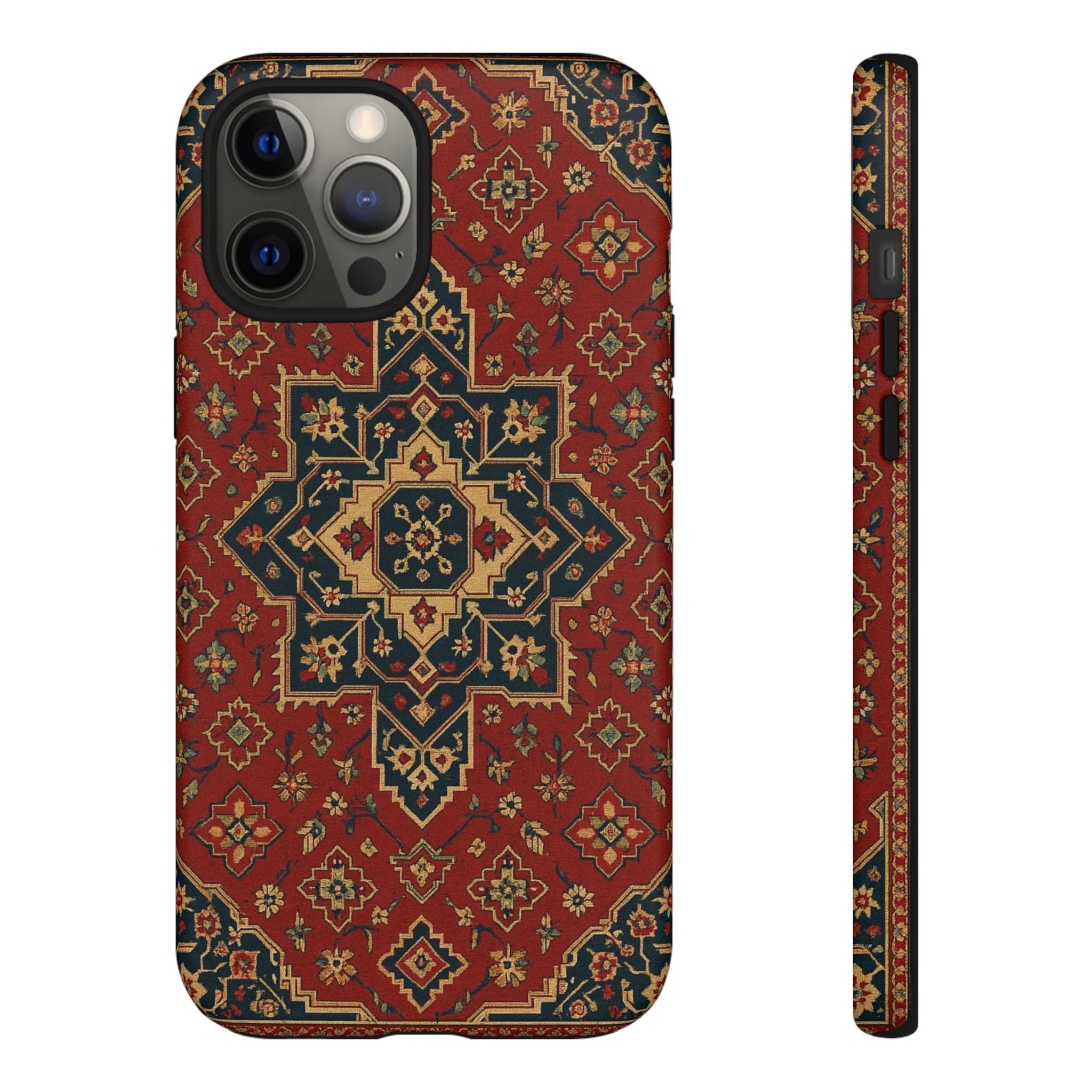 Vintage Rug Phone Case - Tough Cases, Custom Design, Bohemian Aesthetic, Stylish Protection, Unique Gift Ideas
