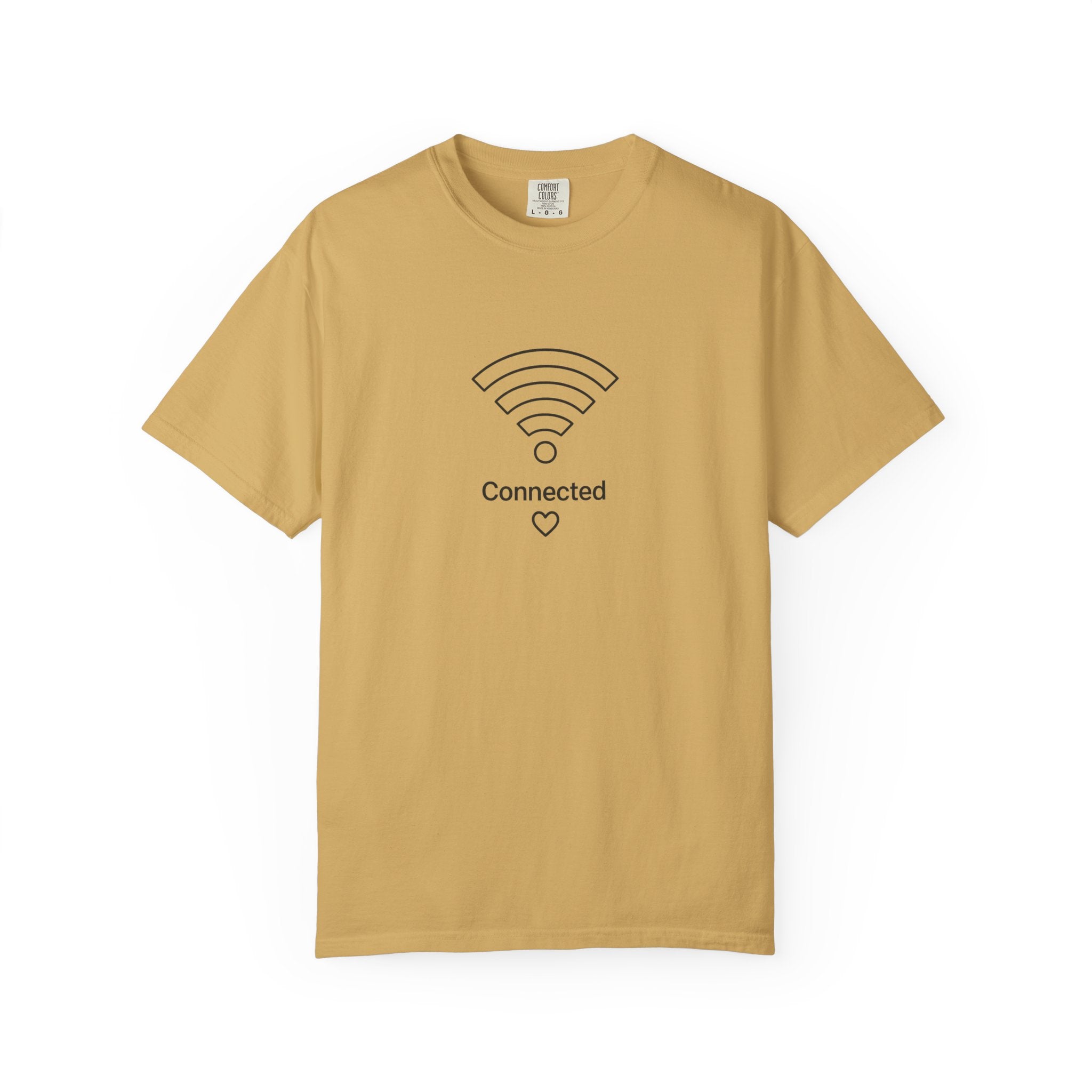 Couple Tee, Wifi, Connected, Unisex Garment-Dyed T-shirt