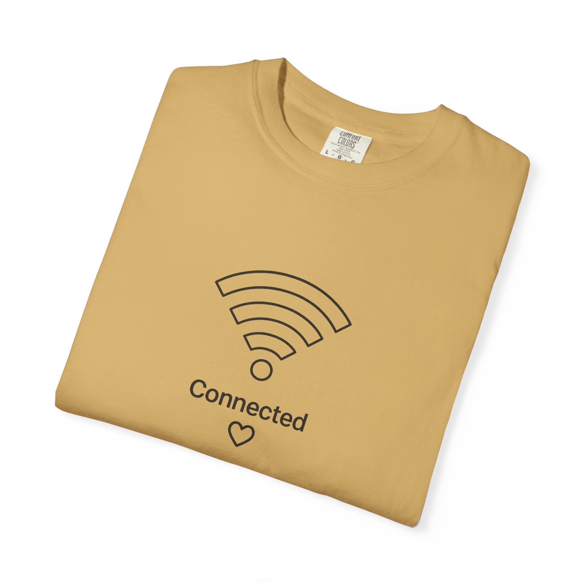 Couple Tee, Wifi, Connected, Unisex Garment-Dyed T-shirt