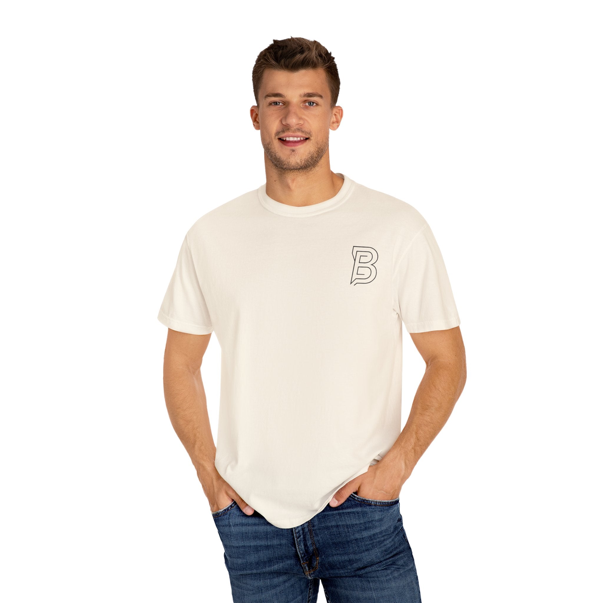 BORRENN Logo Tee, Stylish Unisex Garment-Dyed Tee - Perfect for Casual Outings, Gifts, Summer Wear, Street Style, and Everyday Comfort