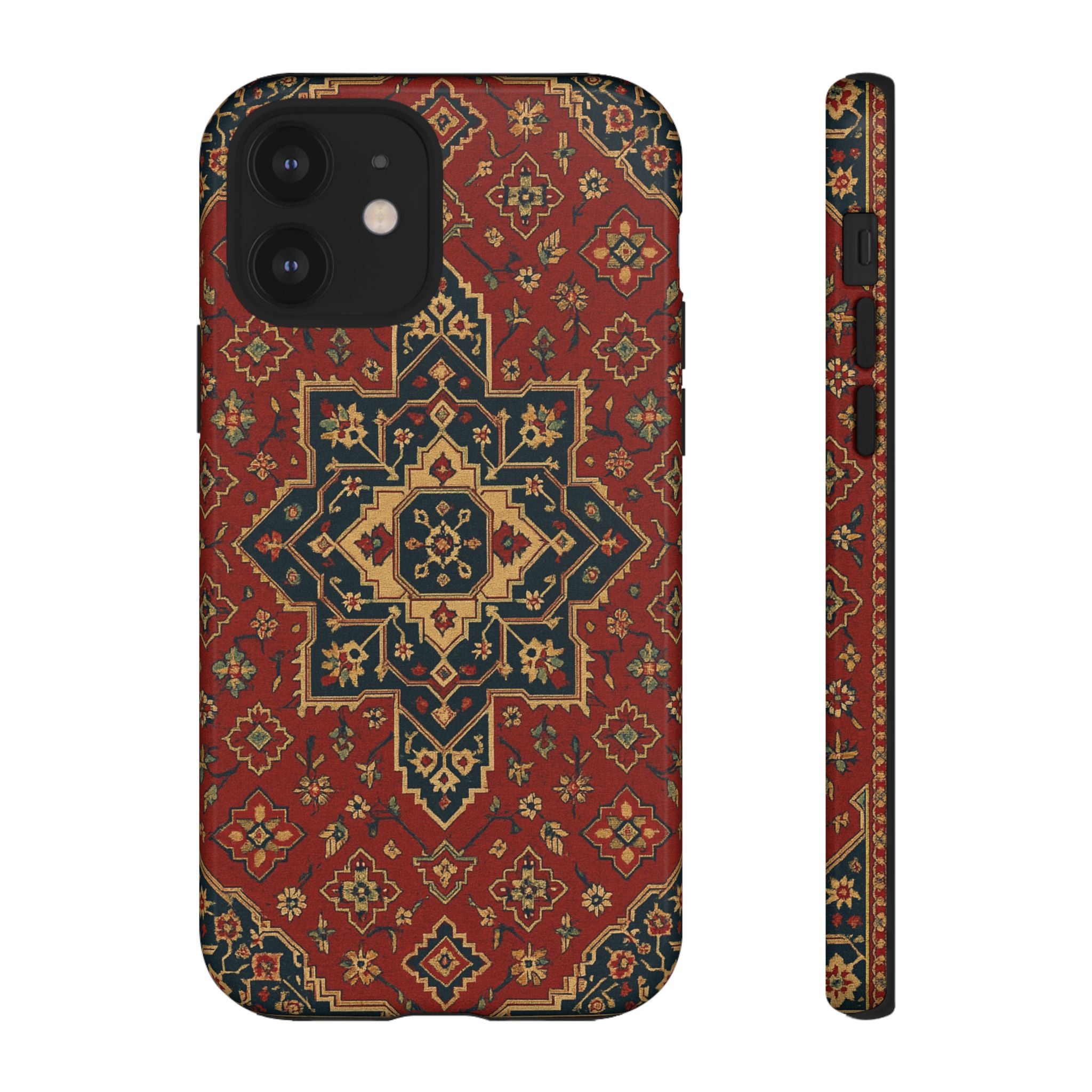 Vintage Rug Phone Case - Tough Cases, Custom Design, Bohemian Aesthetic, Stylish Protection, Unique Gift Ideas