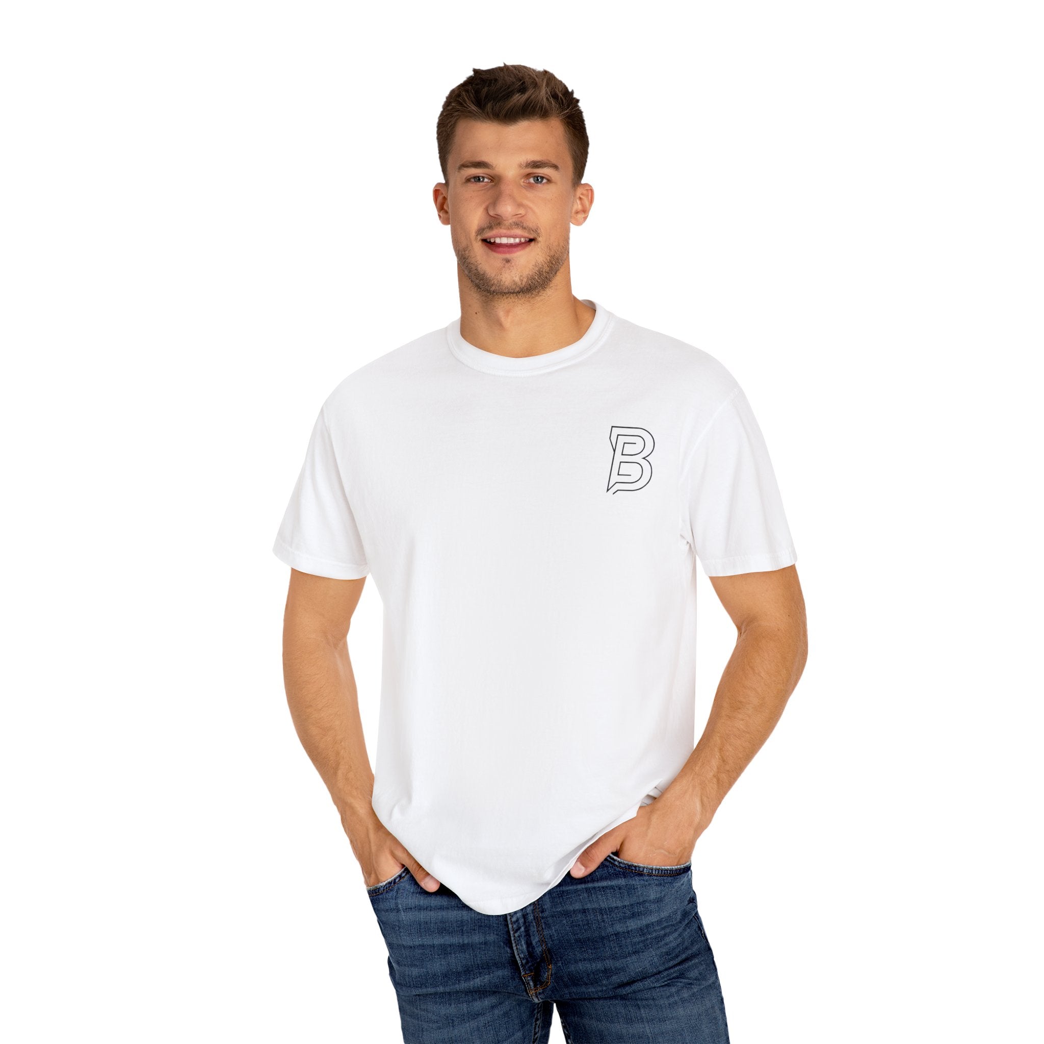 BORRENN Logo Tee, Stylish Unisex Garment-Dyed Tee - Perfect for Casual Outings, Gifts, Summer Wear, Street Style, and Everyday Comfort