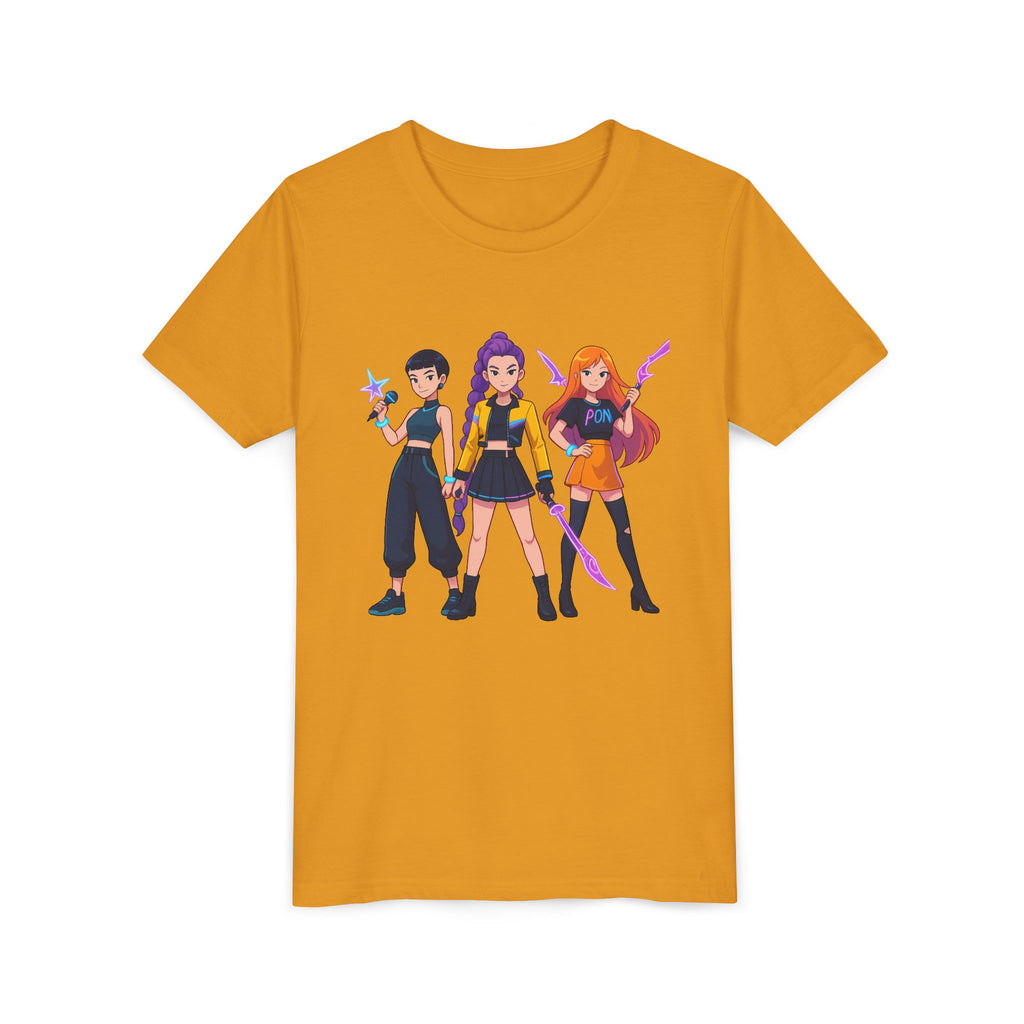 Youth Short Sleeve Tee Featuring Bold Character Design, Trendy Kids Shirt, Playful Summer Wear, Casual Gamer Apparel, Gift for Young [...]