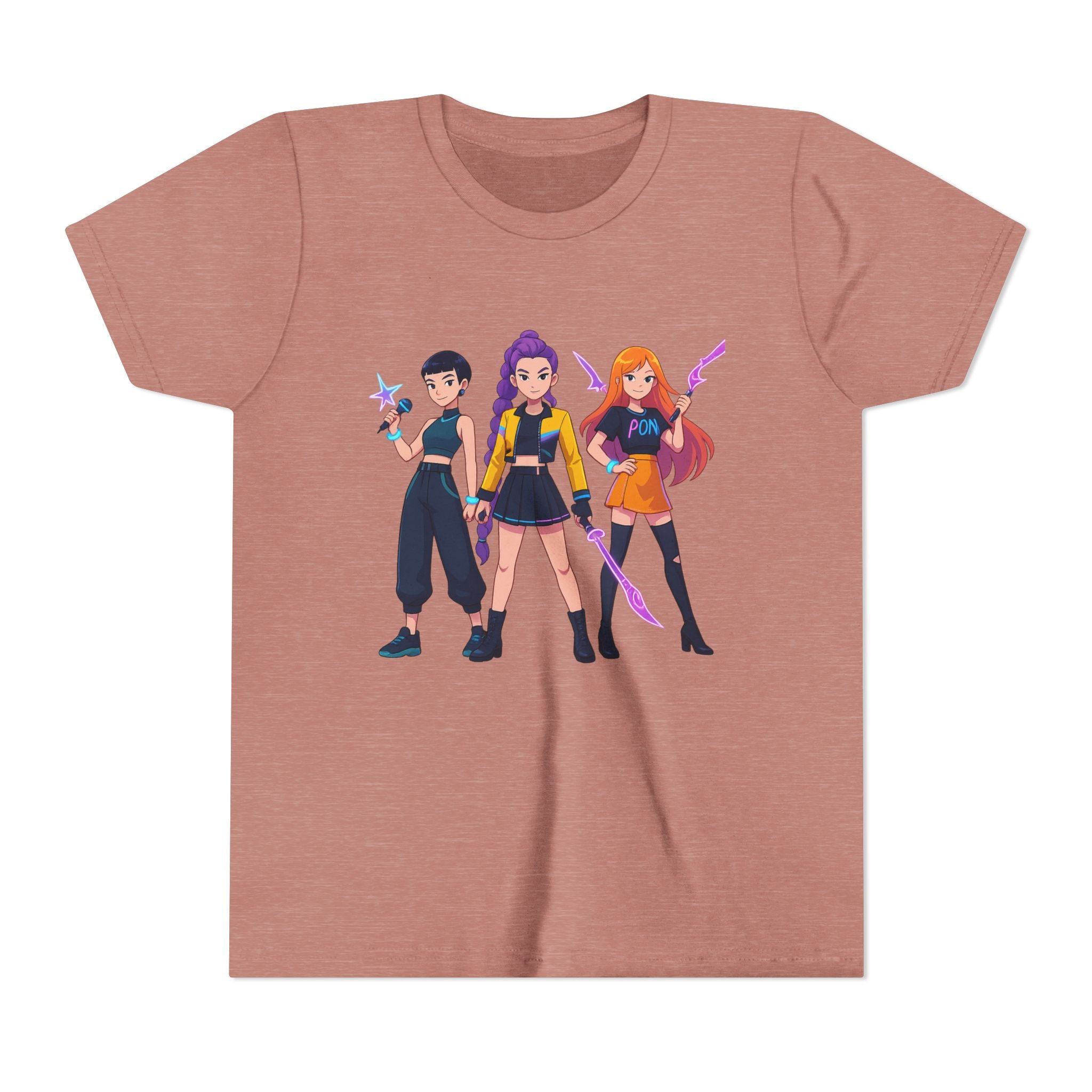 Youth Short Sleeve Tee Featuring Bold Character Design, Trendy Kids Shirt, Playful Summer Wear, Casual Gamer Apparel, Gift for Young [...]