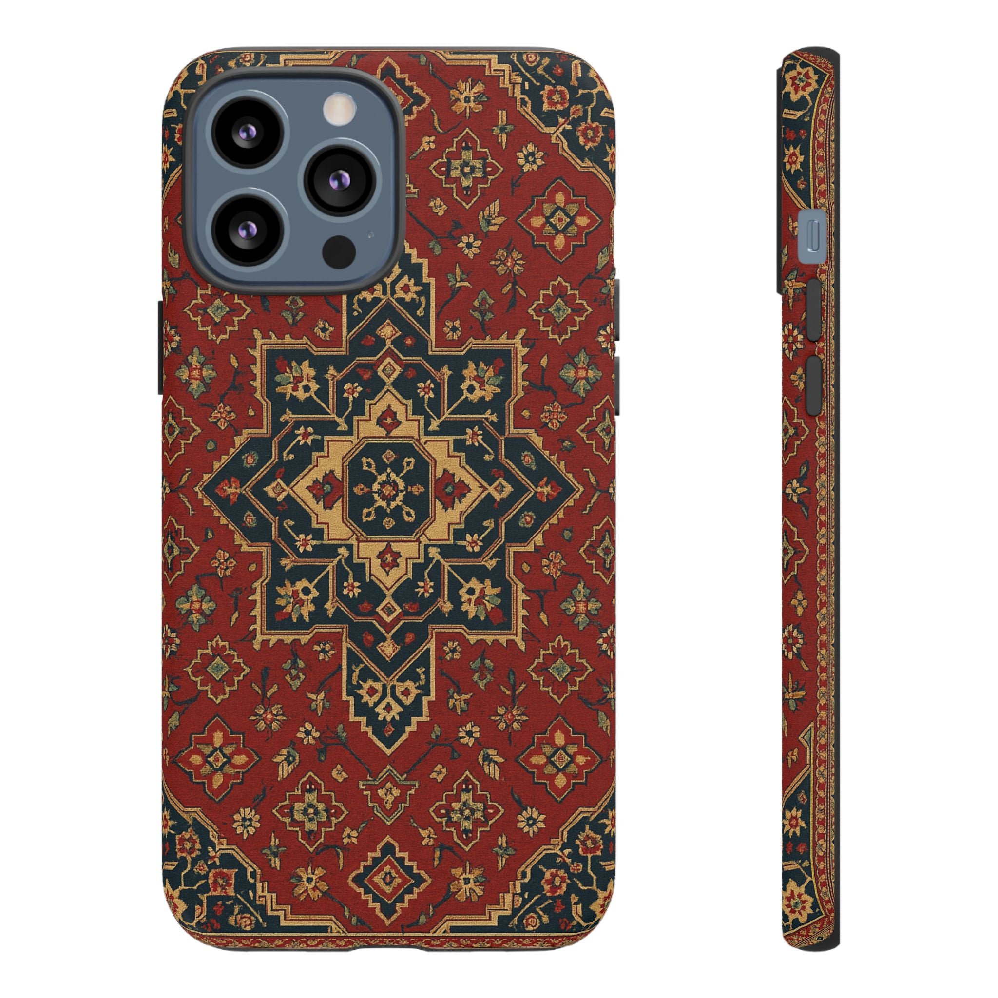 Vintage Rug Phone Case - Tough Cases, Custom Design, Bohemian Aesthetic, Stylish Protection, Unique Gift Ideas