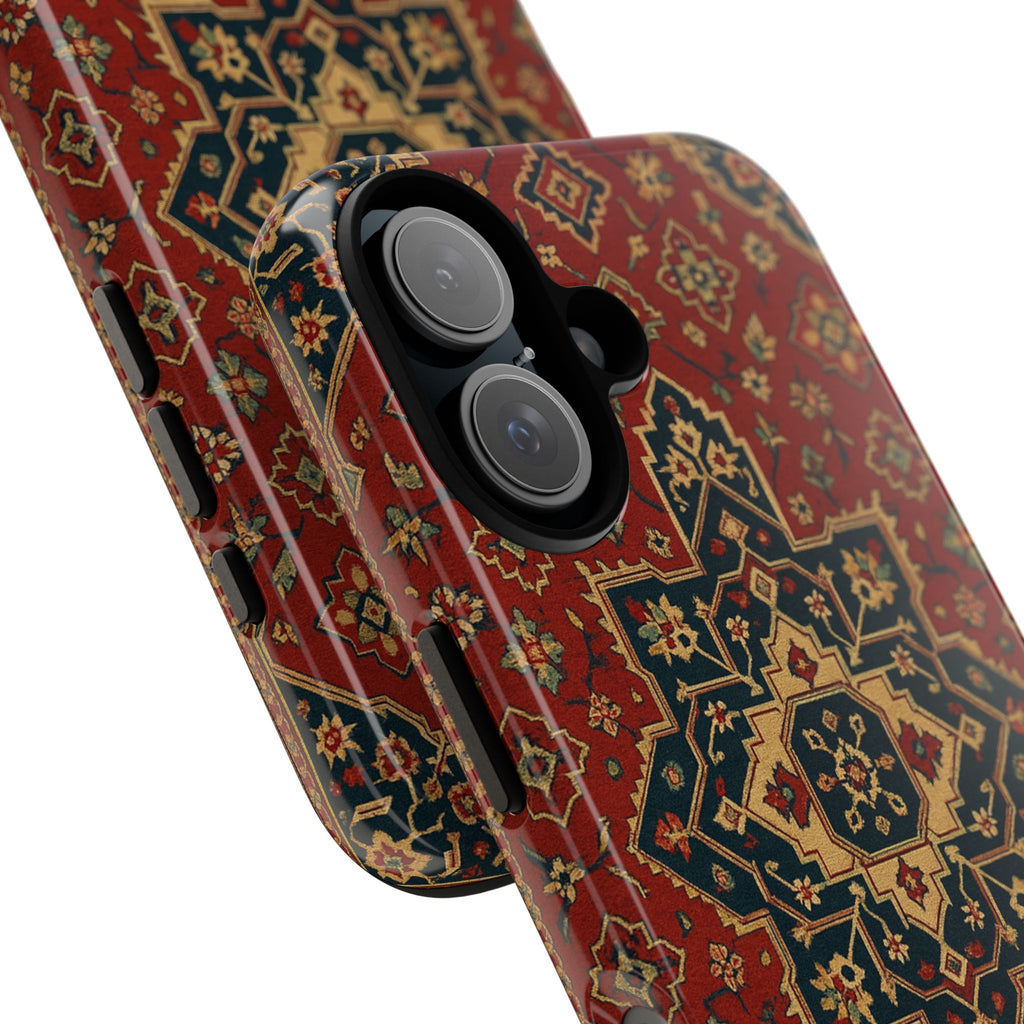 Vintage Rug Phone Case - Tough Cases, Custom Design, Bohemian Aesthetic, Stylish Protection, Unique Gift Ideas