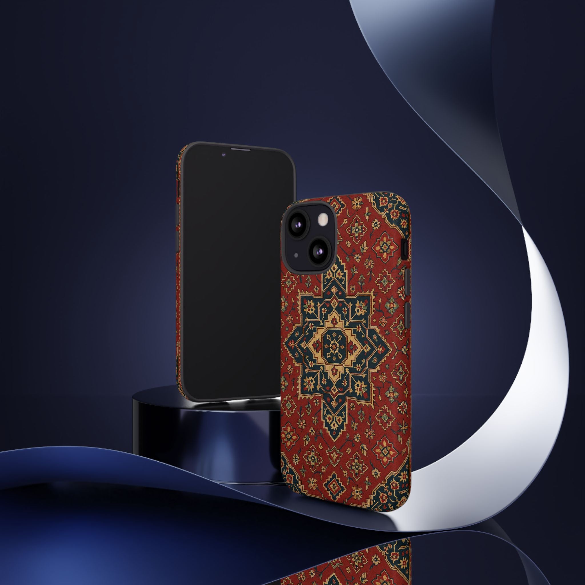 Vintage Rug Phone Case - Tough Cases, Custom Design, Bohemian Aesthetic, Stylish Protection, Unique Gift Ideas