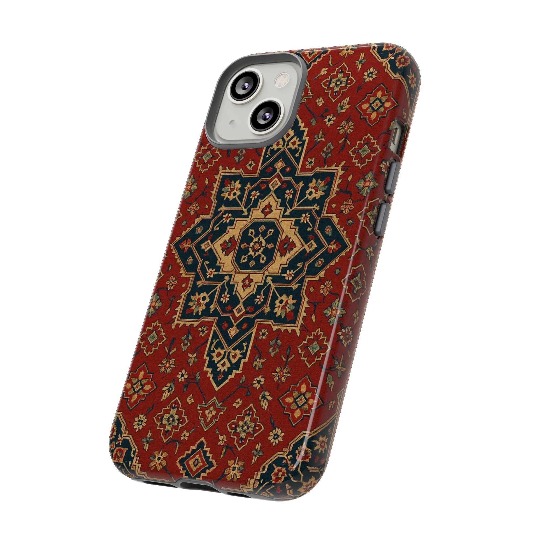Vintage Rug Phone Case - Tough Cases, Custom Design, Bohemian Aesthetic, Stylish Protection, Unique Gift Ideas