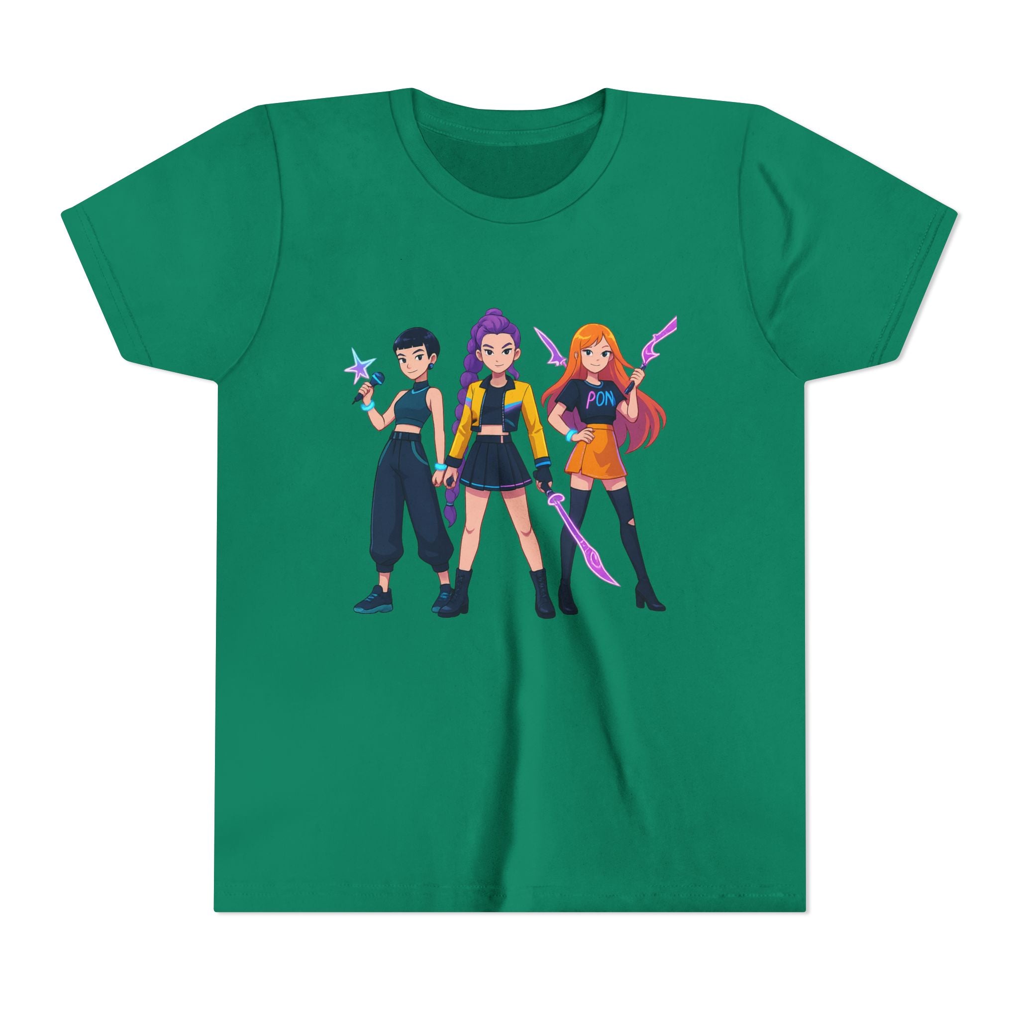 Youth Short Sleeve Tee Featuring Bold Character Design, Trendy Kids Shirt, Playful Summer Wear, Casual Gamer Apparel, Gift for Young [...]