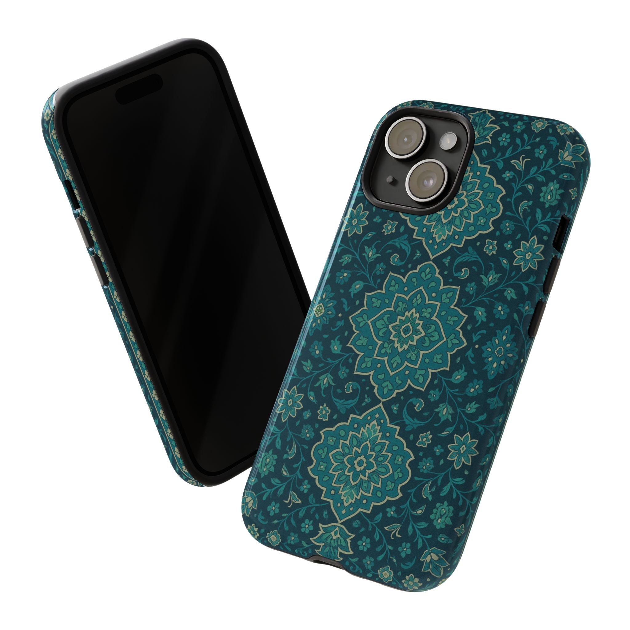 Elegant Floral Phone Case, Tough Cases, Unique Phone Cover, Gift for Her, Phone Accessories, Stylish Protection