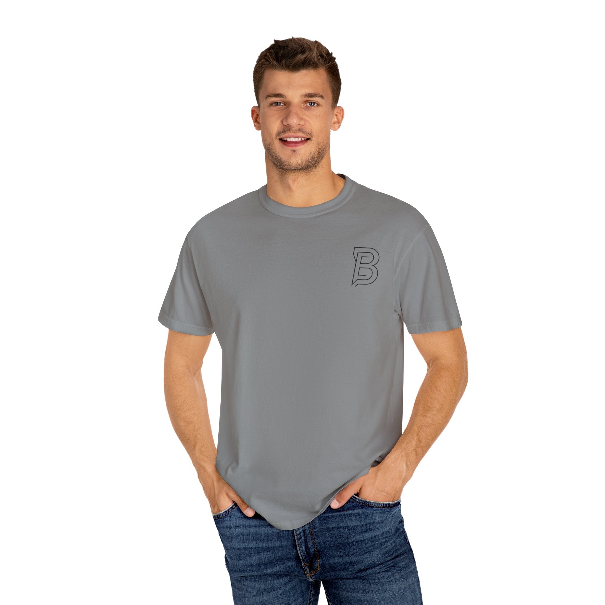 BORRENN Logo Tee, Stylish Unisex Garment-Dyed Tee - Perfect for Casual Outings, Gifts, Summer Wear, Street Style, and Everyday Comfort