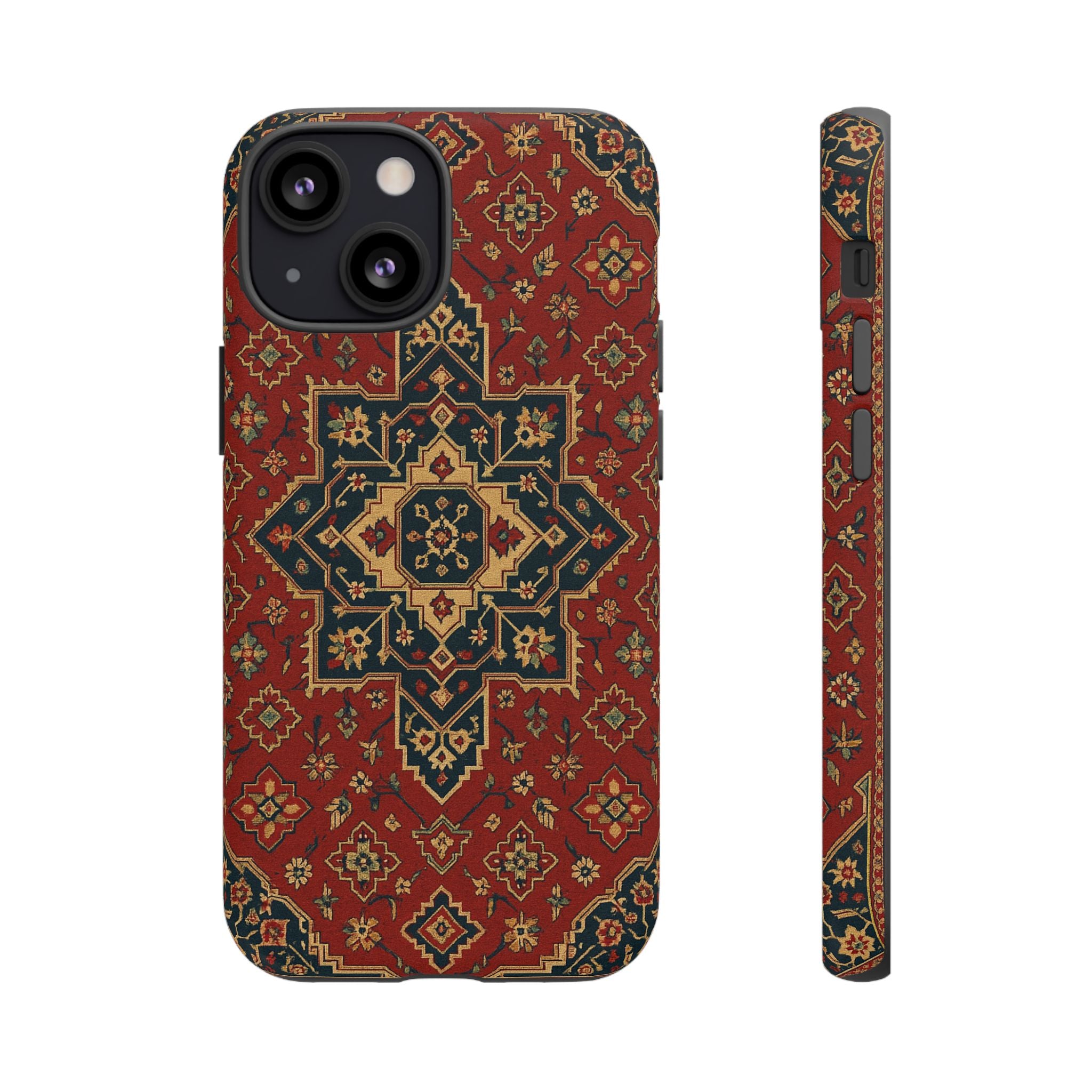 Vintage Rug Phone Case - Tough Cases, Custom Design, Bohemian Aesthetic, Stylish Protection, Unique Gift Ideas
