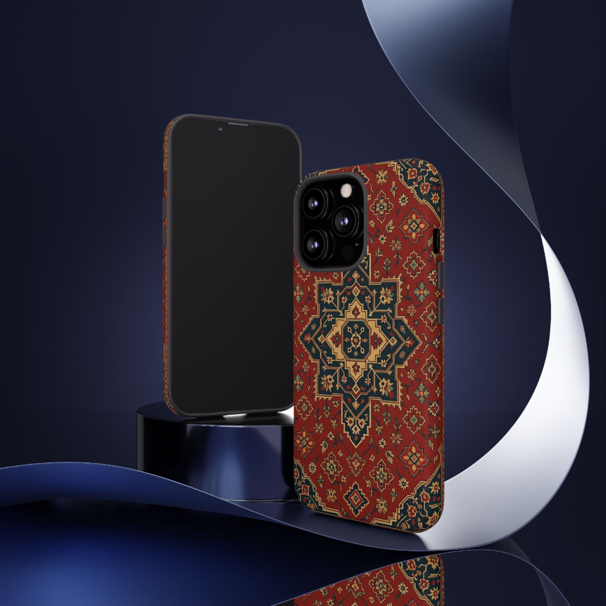 Vintage Rug Phone Case - Tough Cases, Custom Design, Bohemian Aesthetic, Stylish Protection, Unique Gift Ideas