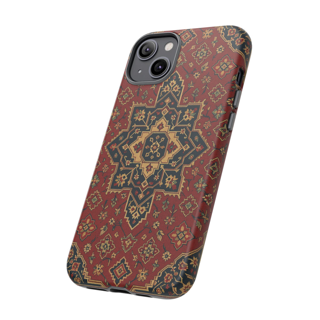 Vintage Rug Phone Case - Tough Cases, Custom Design, Bohemian Aesthetic, Stylish Protection, Unique Gift Ideas