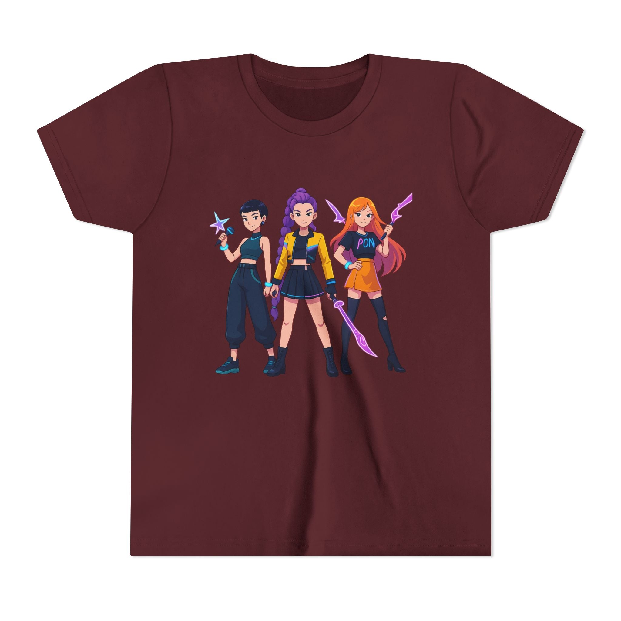Youth Short Sleeve Tee Featuring Bold Character Design, Trendy Kids Shirt, Playful Summer Wear, Casual Gamer Apparel, Gift for Young [...]