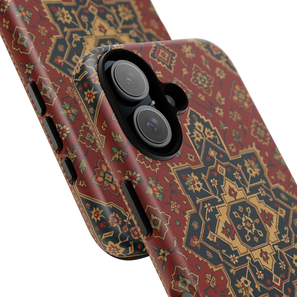 Vintage Rug Phone Case - Tough Cases, Custom Design, Bohemian Aesthetic, Stylish Protection, Unique Gift Ideas