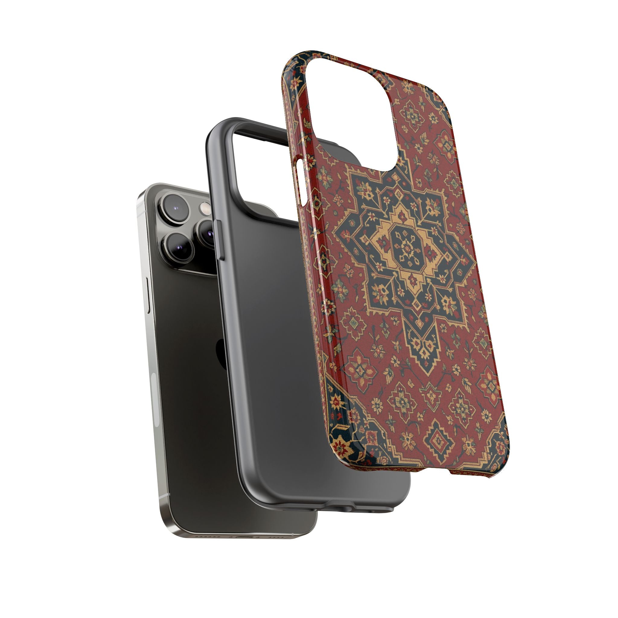 Vintage Rug Phone Case - Tough Cases, Custom Design, Bohemian Aesthetic, Stylish Protection, Unique Gift Ideas