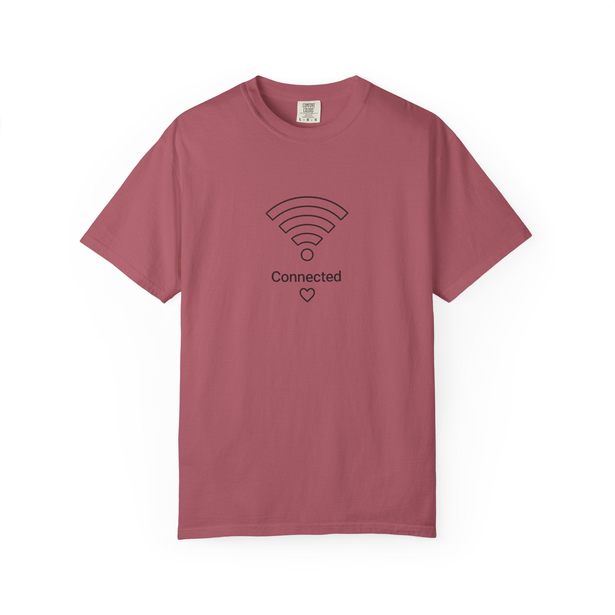 Couple Tee, Wifi, Connected, Unisex Garment-Dyed T-shirt