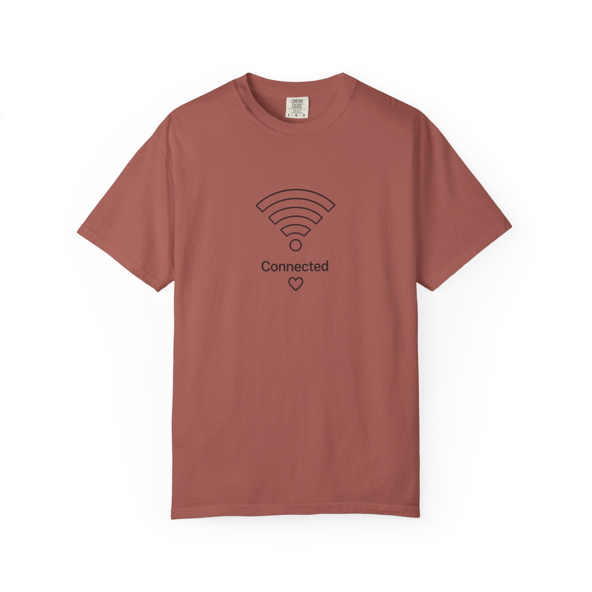 Couple Tee, Wifi, Connected, Unisex Garment-Dyed T-shirt