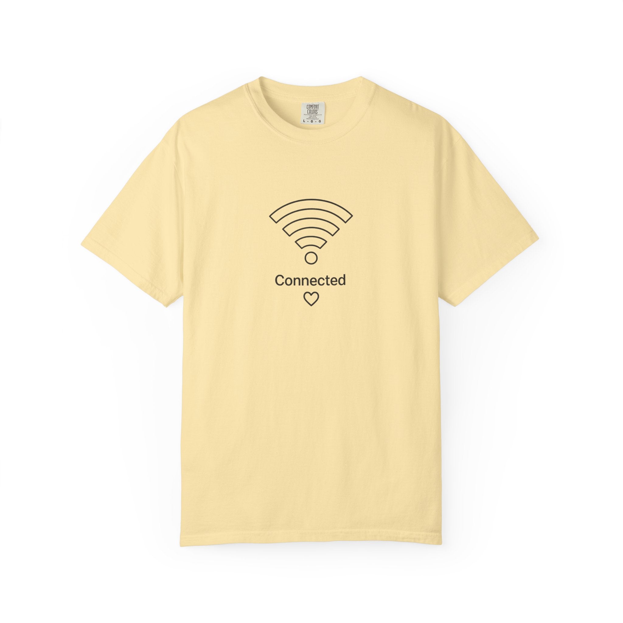 Couple Tee, Wifi, Connected, Unisex Garment-Dyed T-shirt