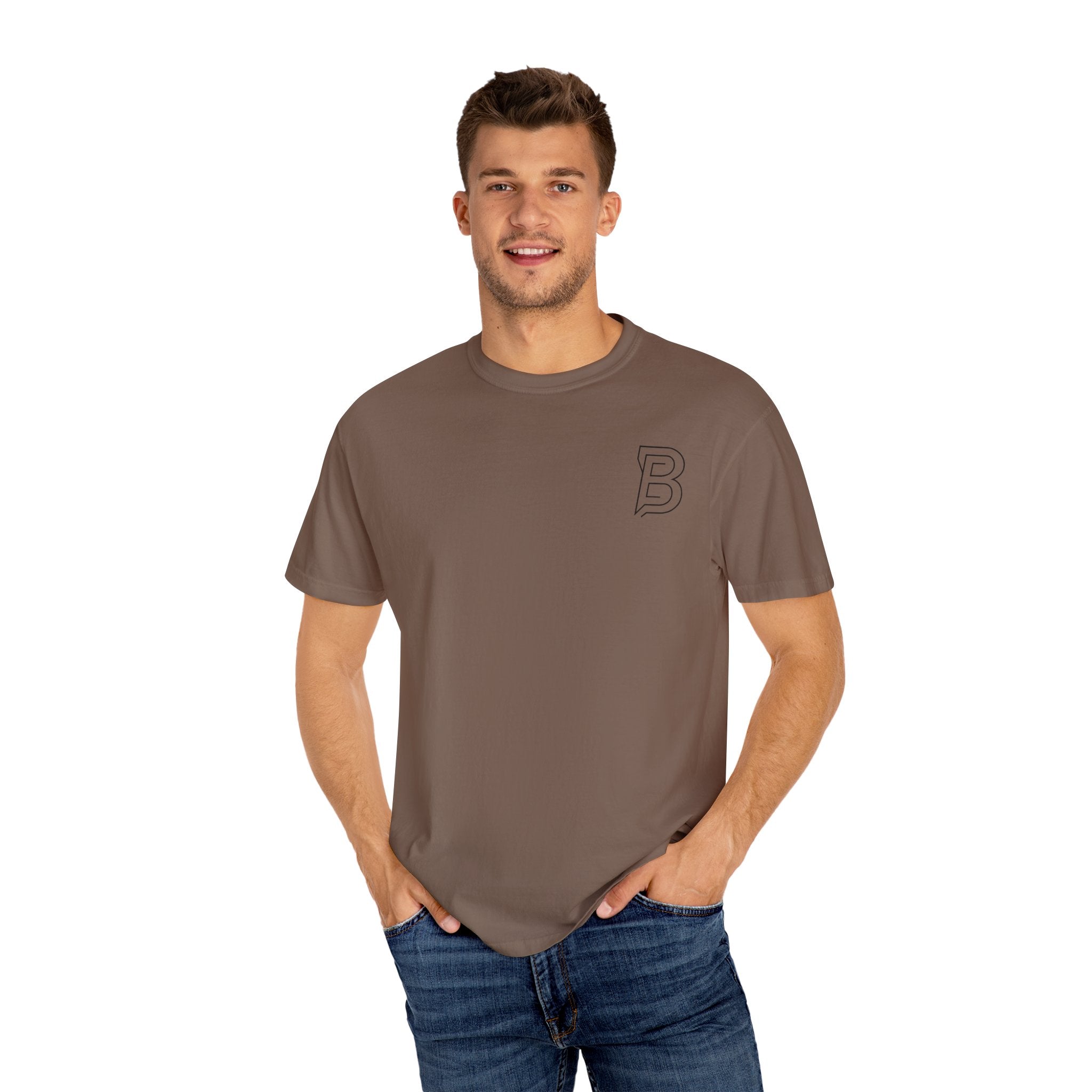 BORRENN Logo Tee, Stylish Unisex Garment-Dyed Tee - Perfect for Casual Outings, Gifts, Summer Wear, Street Style, and Everyday Comfort